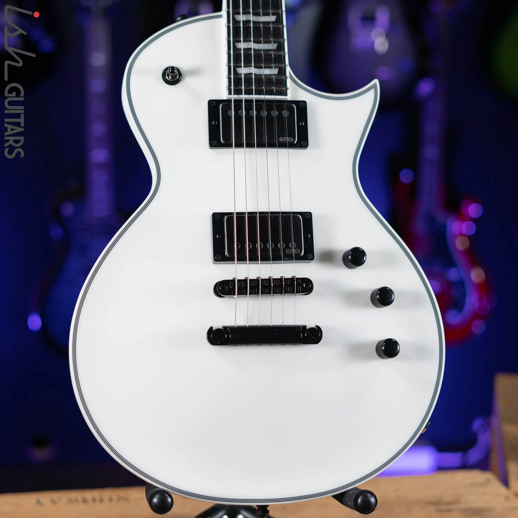 ESP E-II Eclipse Electric Guitar Snow White Satin
