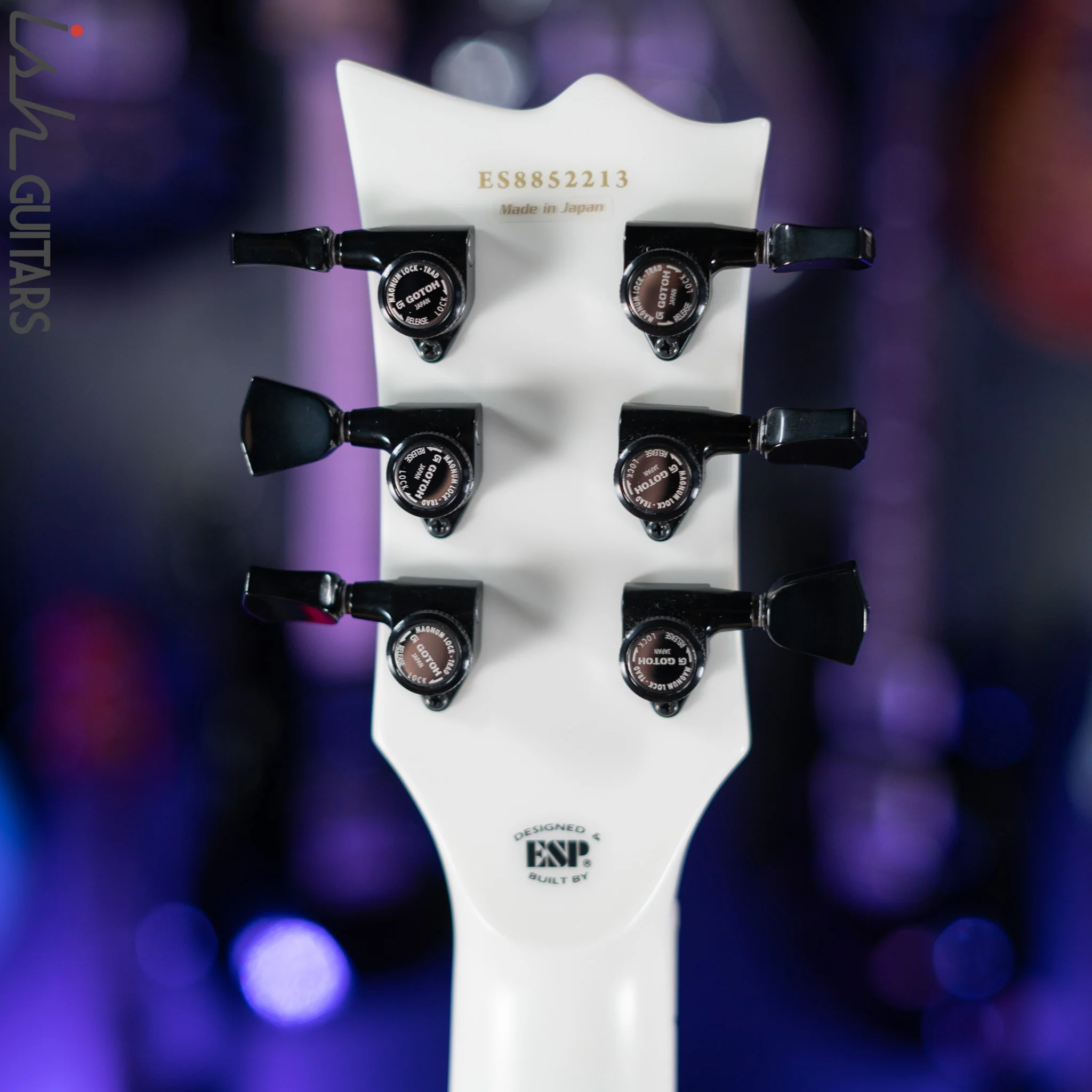 ESP E-II Eclipse Electric Guitar Snow White Satin - Image 11