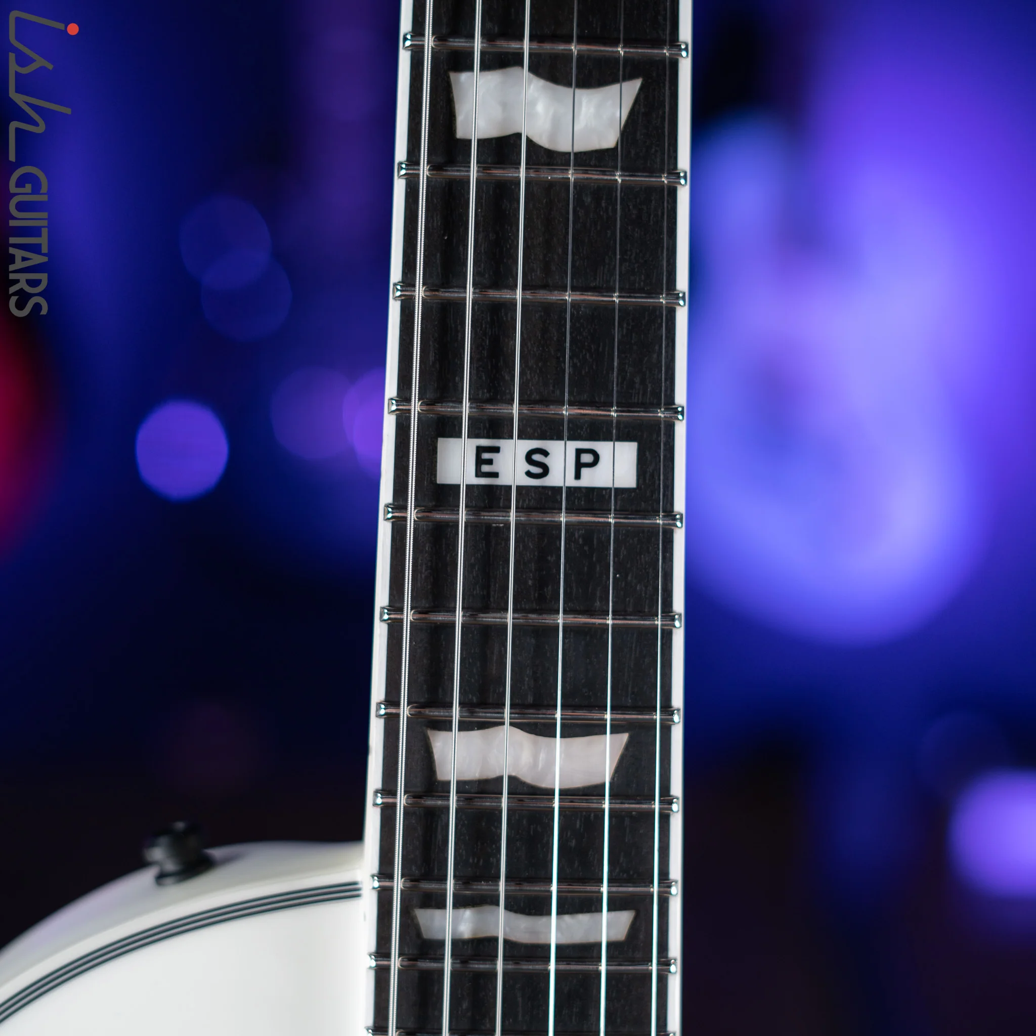 ESP E-II Eclipse Electric Guitar Snow White Satin - Image 5