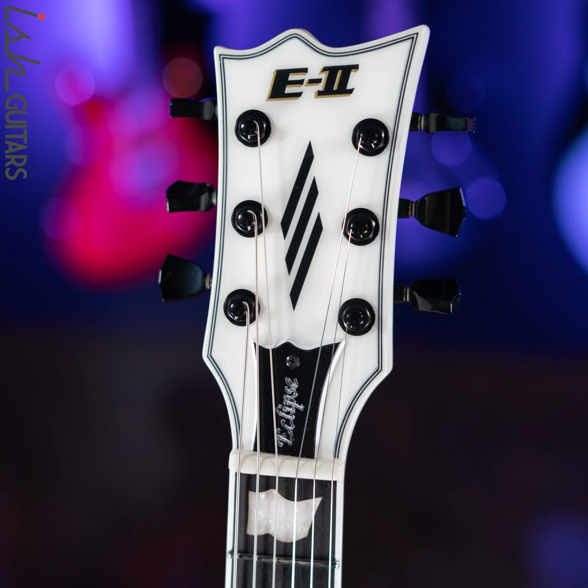 ESP E-II Eclipse Electric Guitar Snow White Satin - Image 6