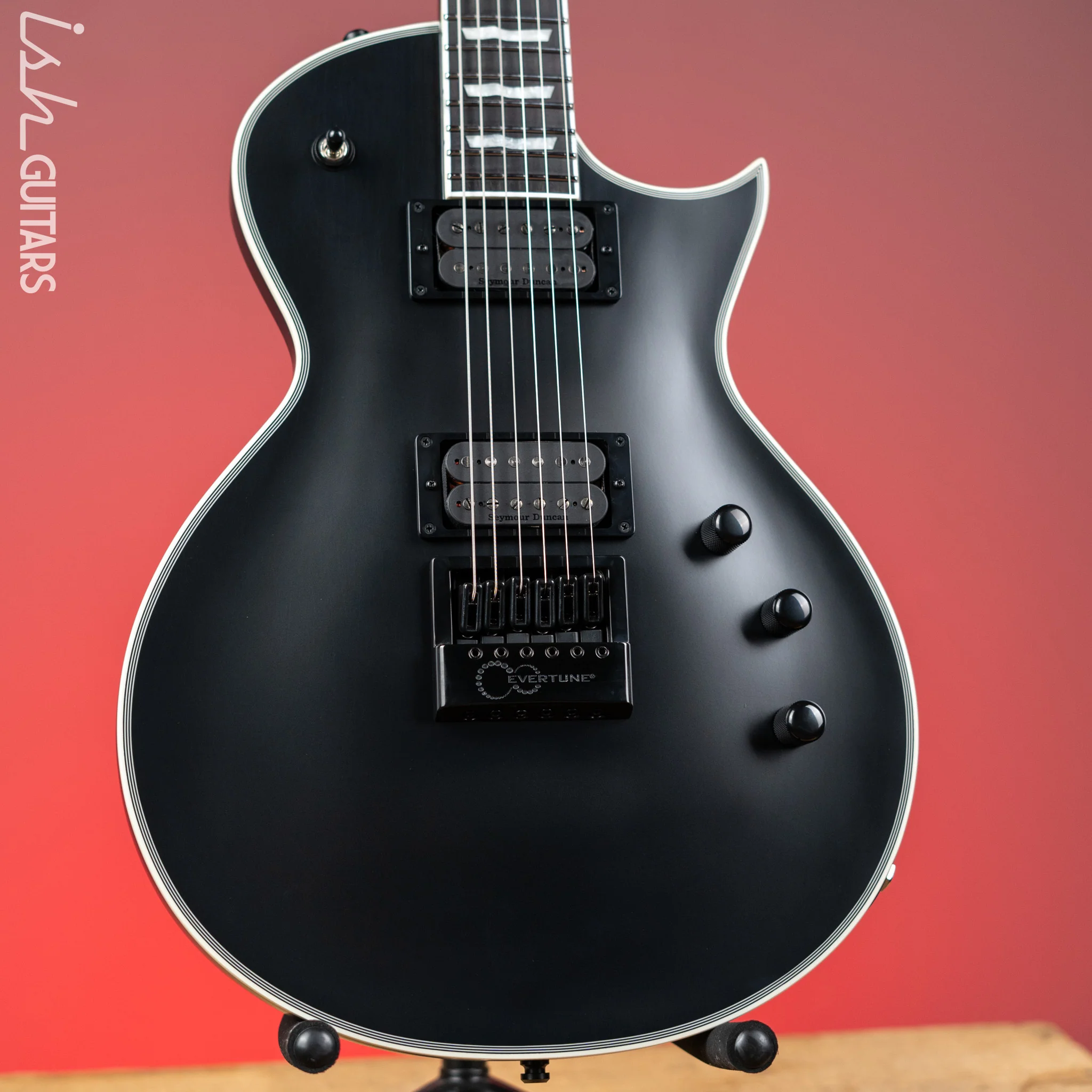 ESP E-II Eclipse EverTune Electric Guitar Black Satin Demo