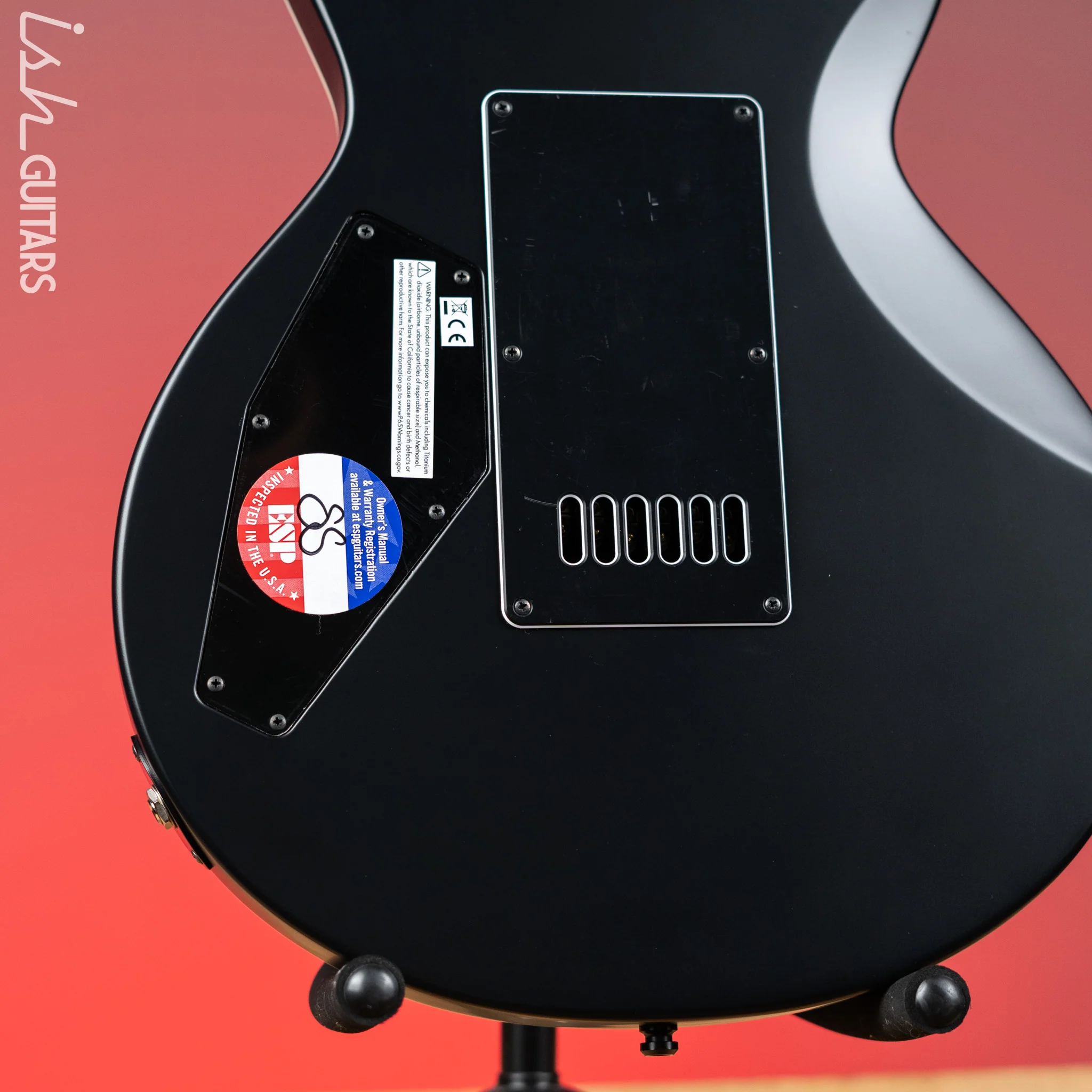 ESP E-II Eclipse EverTune Electric Guitar Black Satin Demo - Image 9