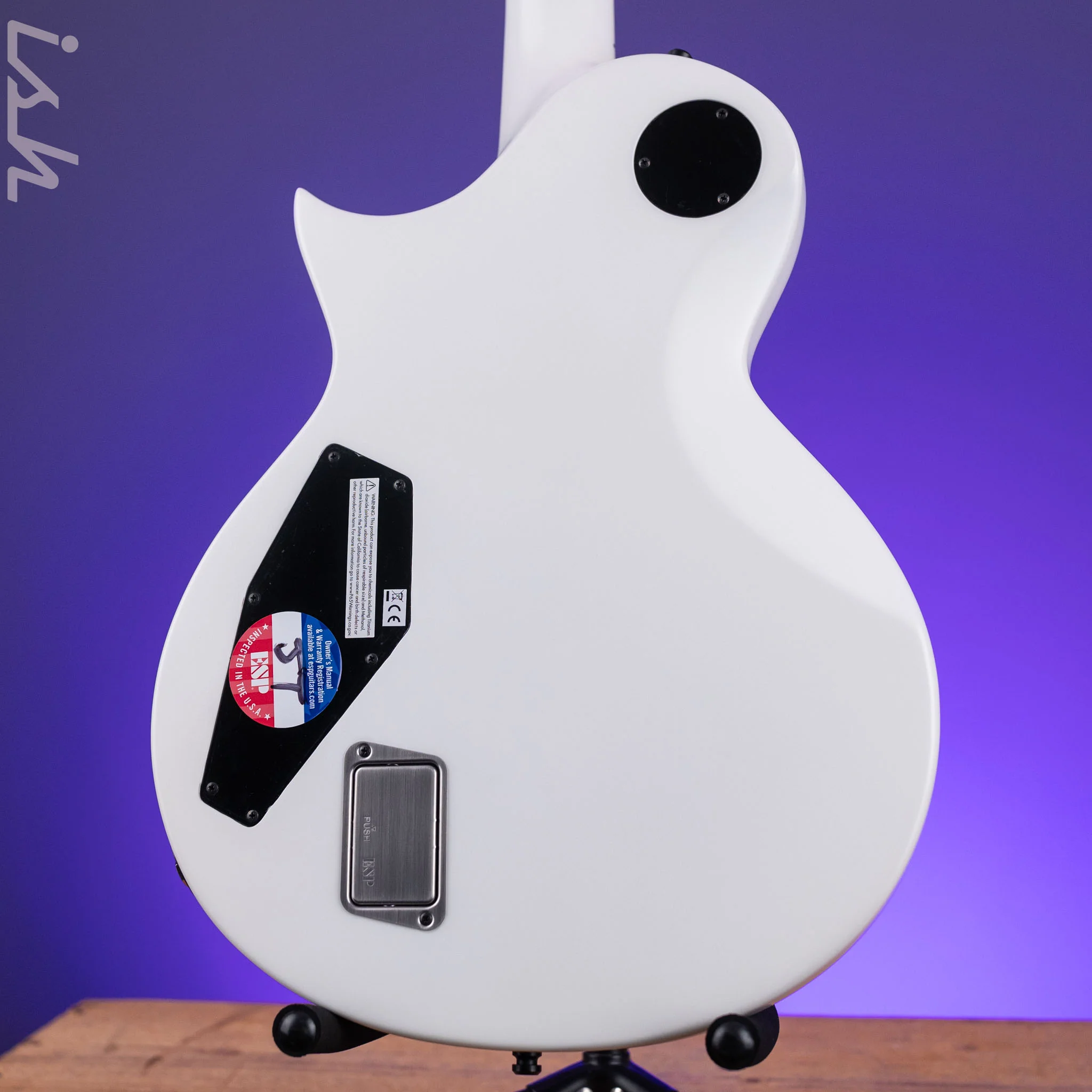 ESP Eclipse E-II Electric Guitar Snow White Satin - Image 7