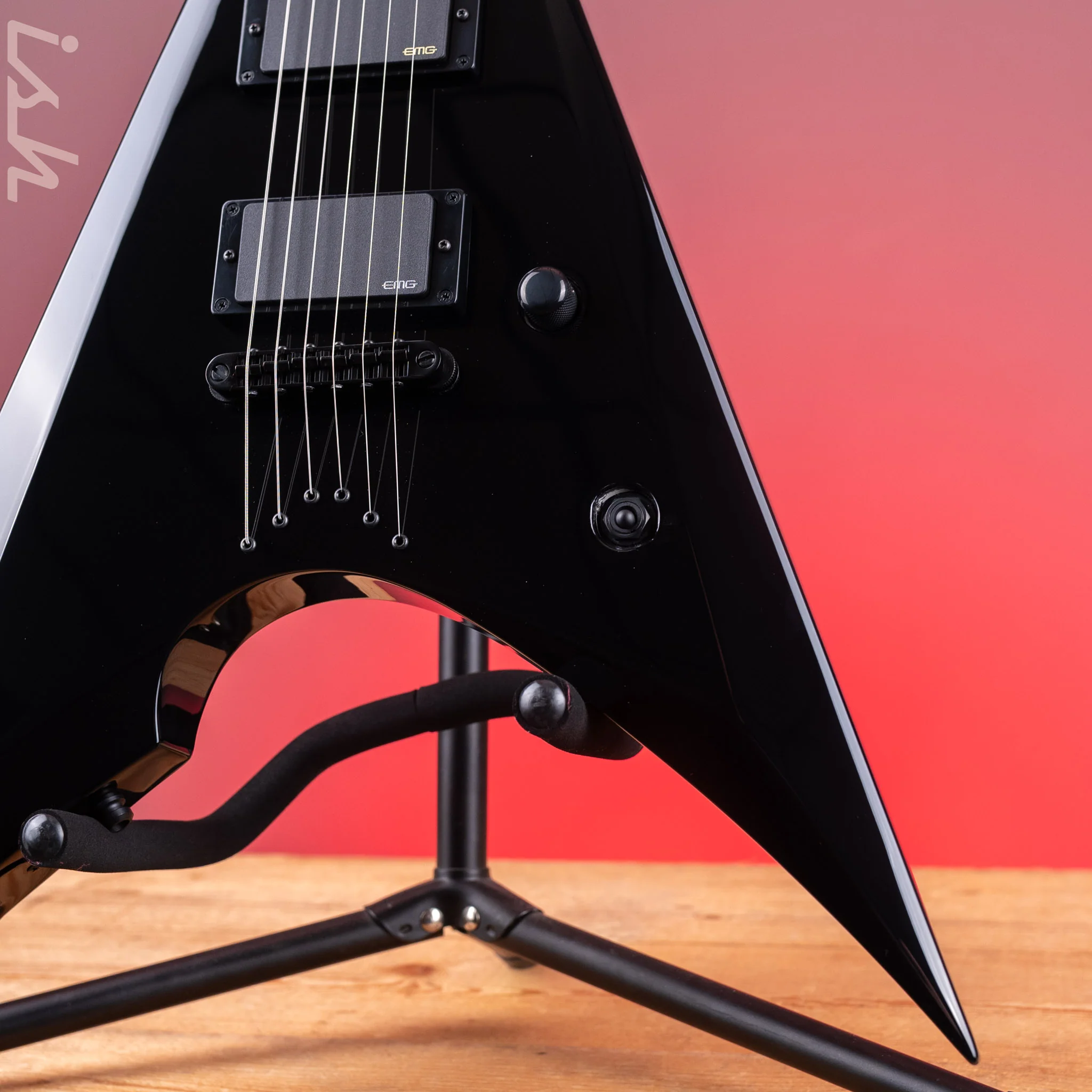 ESP ESP E-II Arrow NT Electric Guitar Black - Image 5
