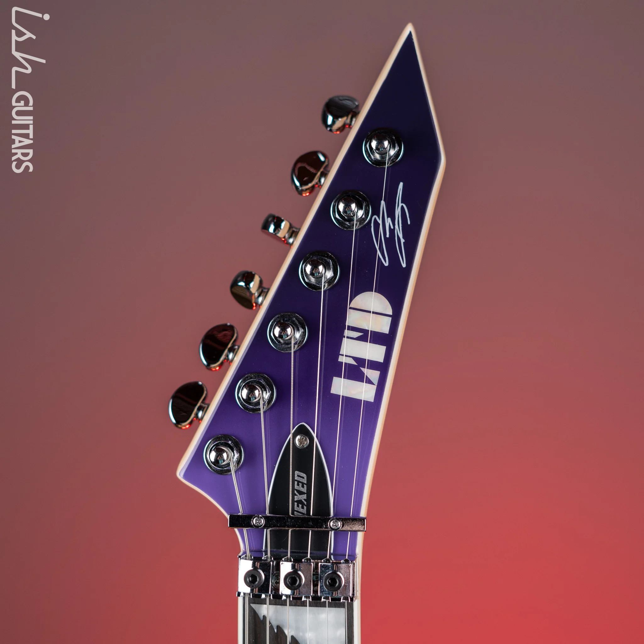 ESP LTD Alexi Laiho Hexed Signature Electric Guitar Purple Fade Demo - Image 6