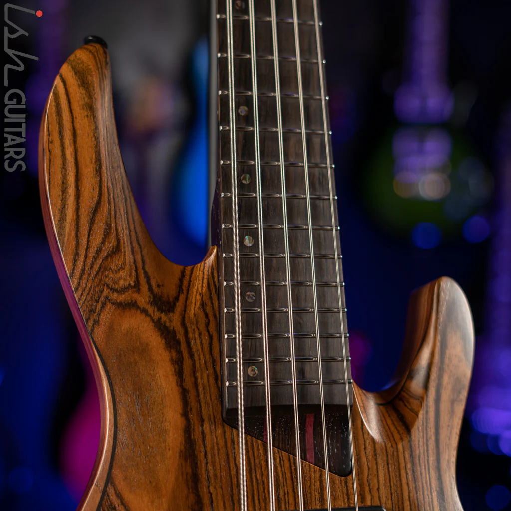 ESP LTD B-1005 5-String Bass Bocote Top Natural Satin Demo - Image 3