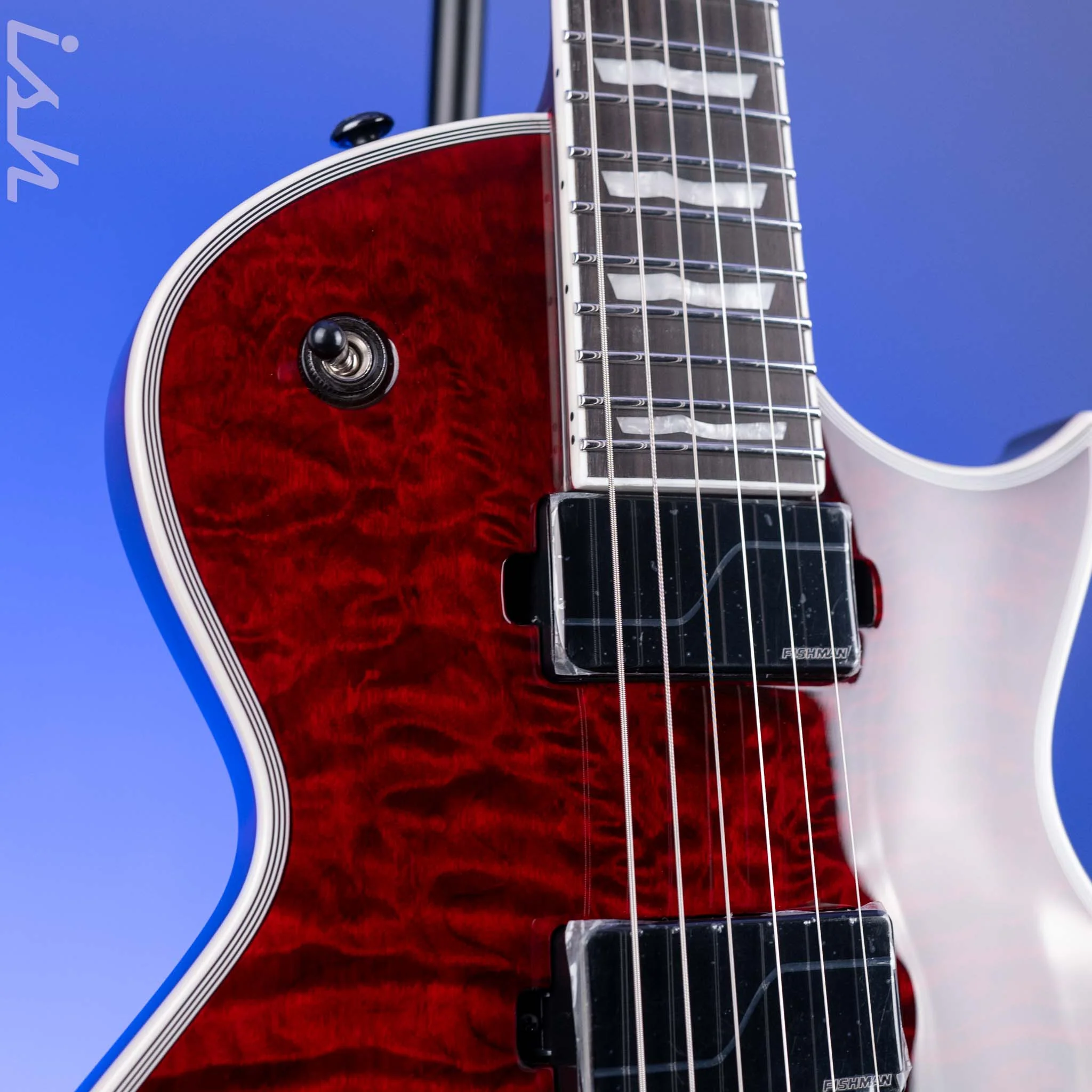 ESP LTD EC-1000 Deluxe See Thru Black Cherry - Image 3
