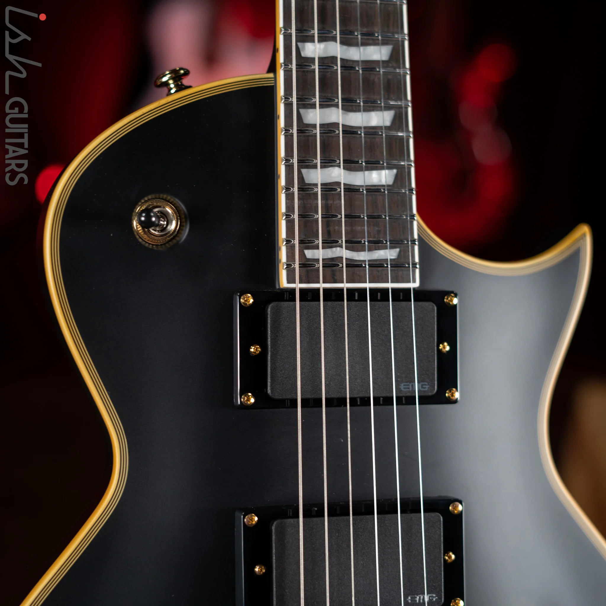 ESP LTD EC-1000 Electric Guitar Vintage Black Demo - Image 3