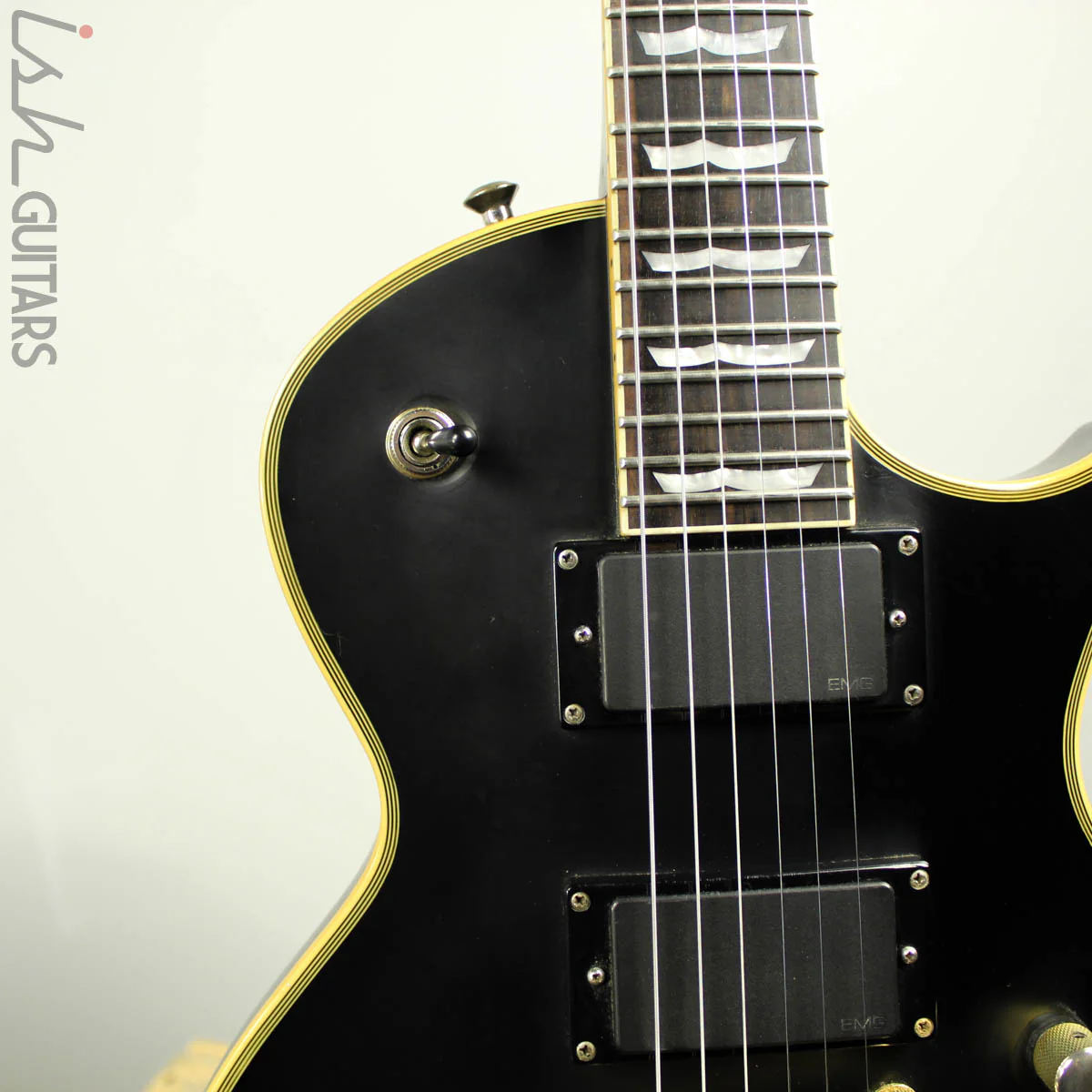 ESP LTD Eclipse EC-1000 Deluxe Satin Black - Image 4