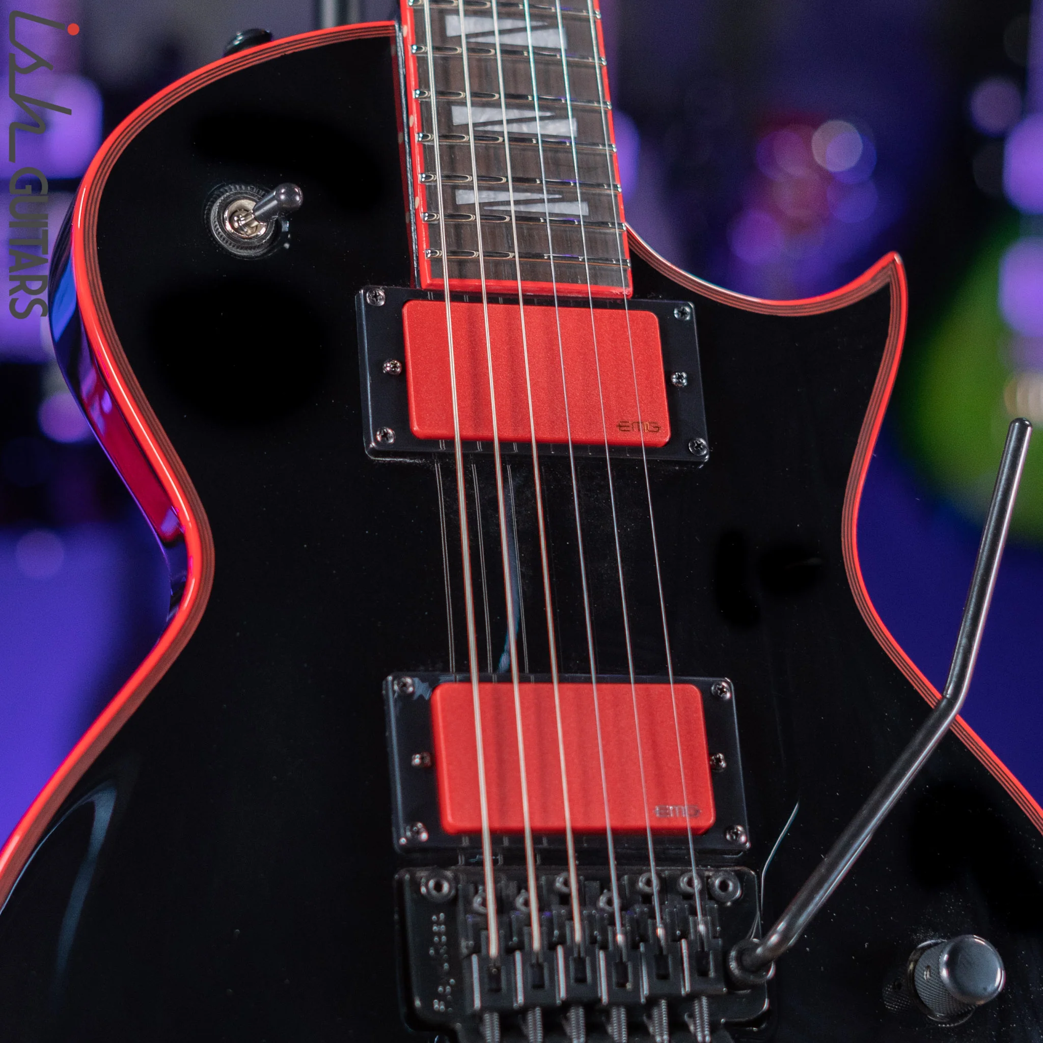 ESP LTD GH-600 Gary Holt Signature Electric Guitar Black - Image 3