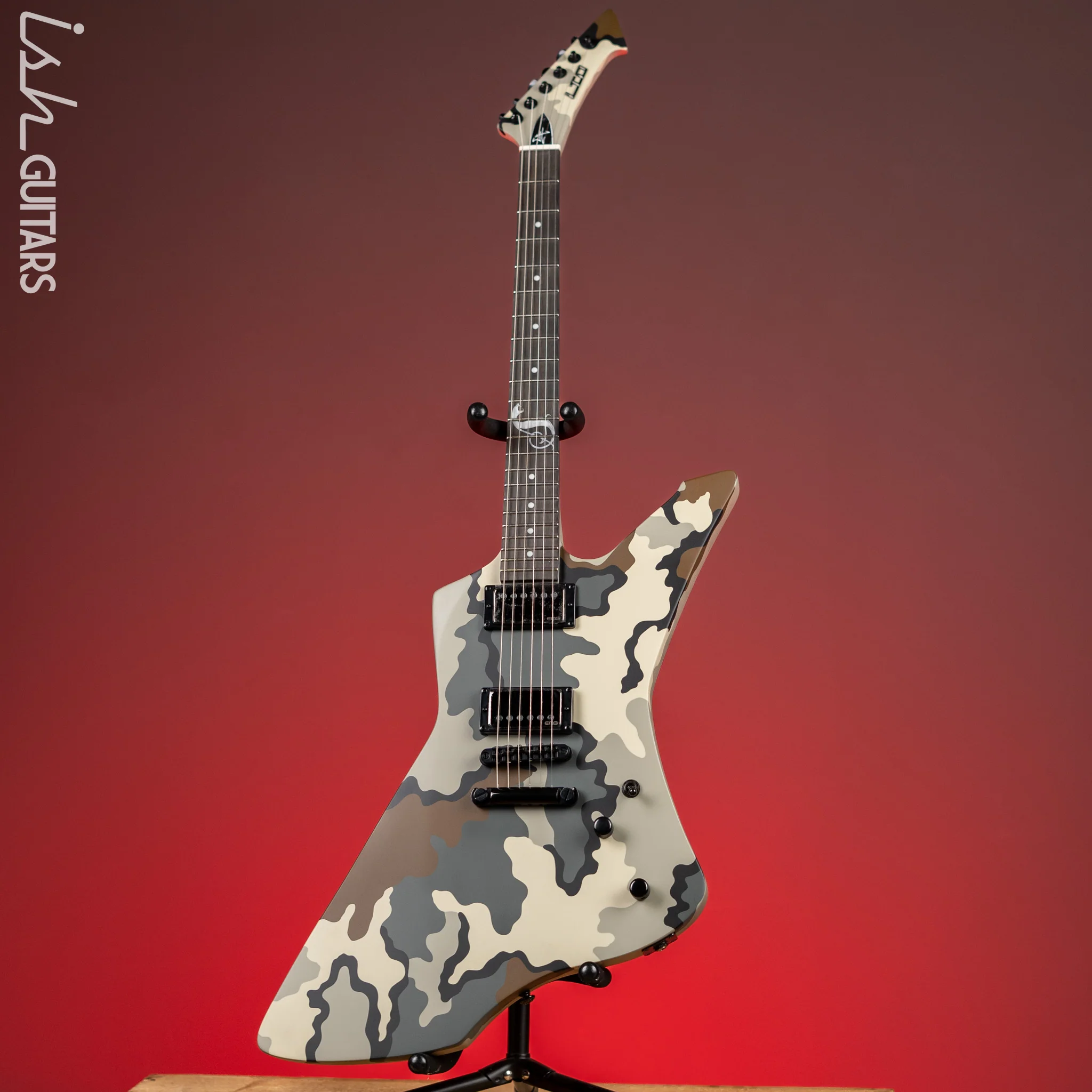 ESP LTD James Hetfield Signature Snakebyte Electric Guitar Camo - Image 2
