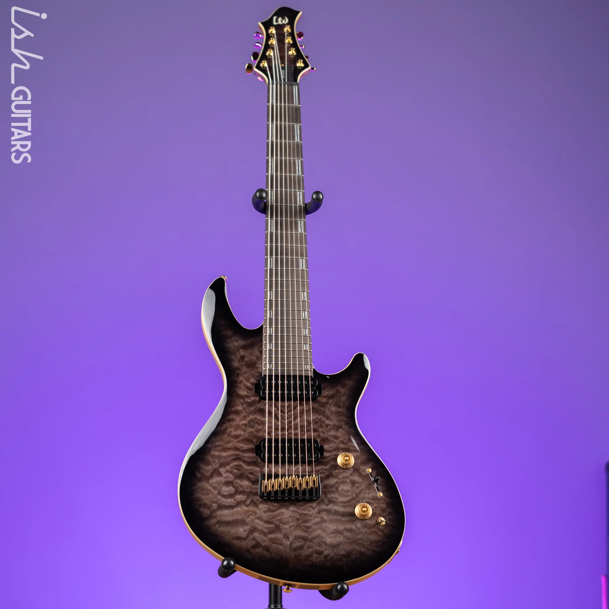ESP LTD JR-608 Javier Reyes Signature 8-String Guitar Faded Blue Demo - Image 2