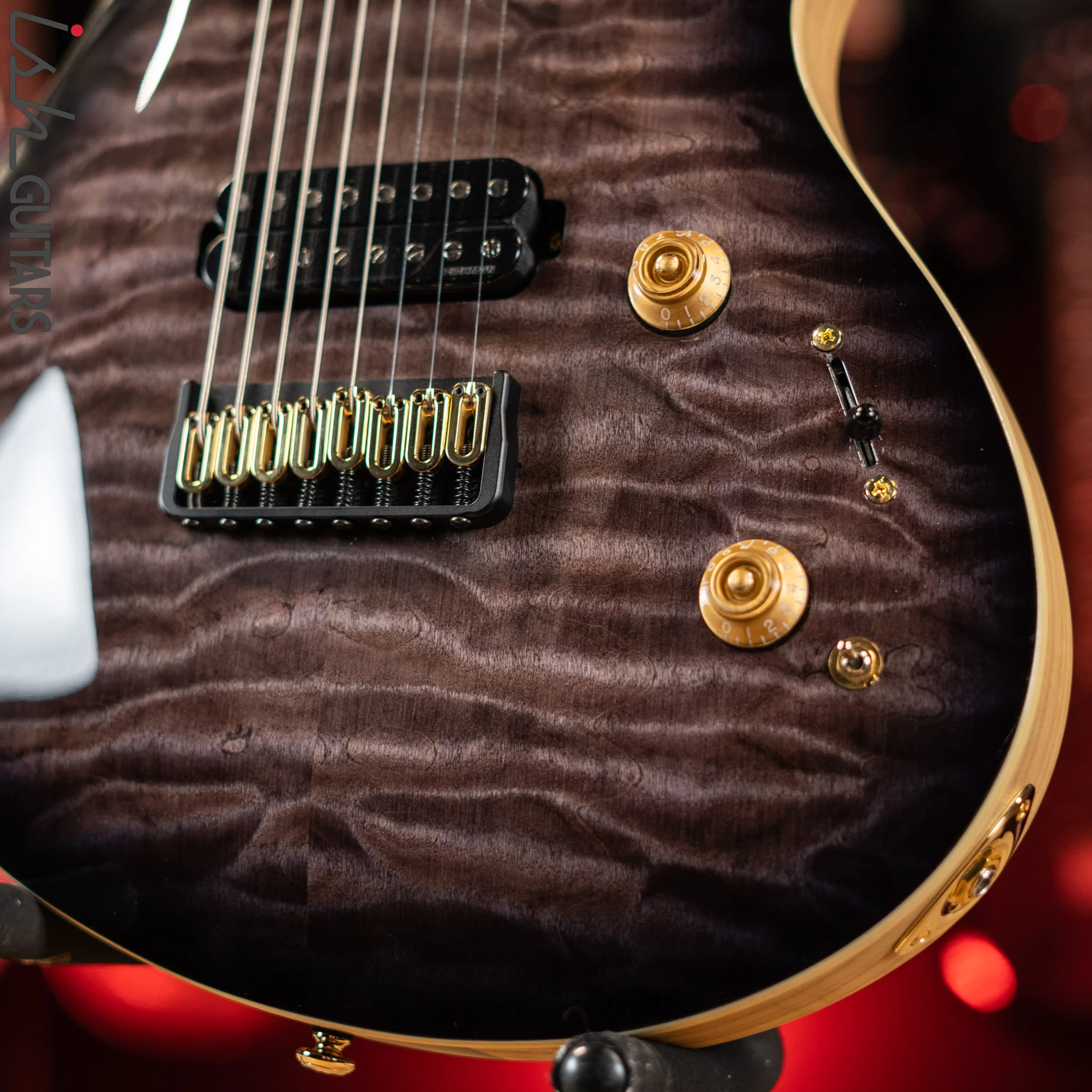 ESP LTD JR-608 Javier Reyes Signature 8-String Guitar Faded Blue Sunburst - Image 4