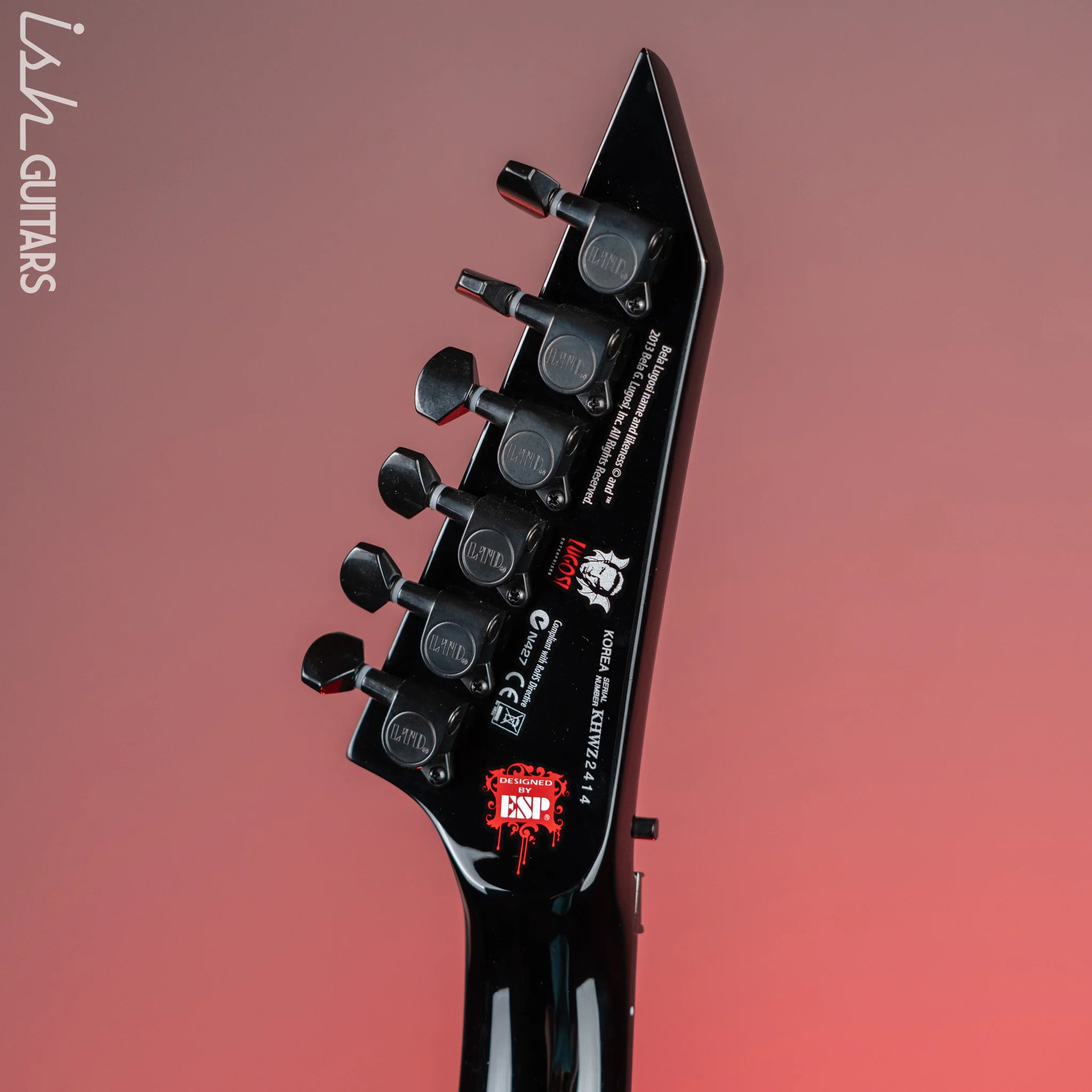 ESP LTD Kirk Hammett Signature KH-WZ White Zombie Electric Guitar - Image 11