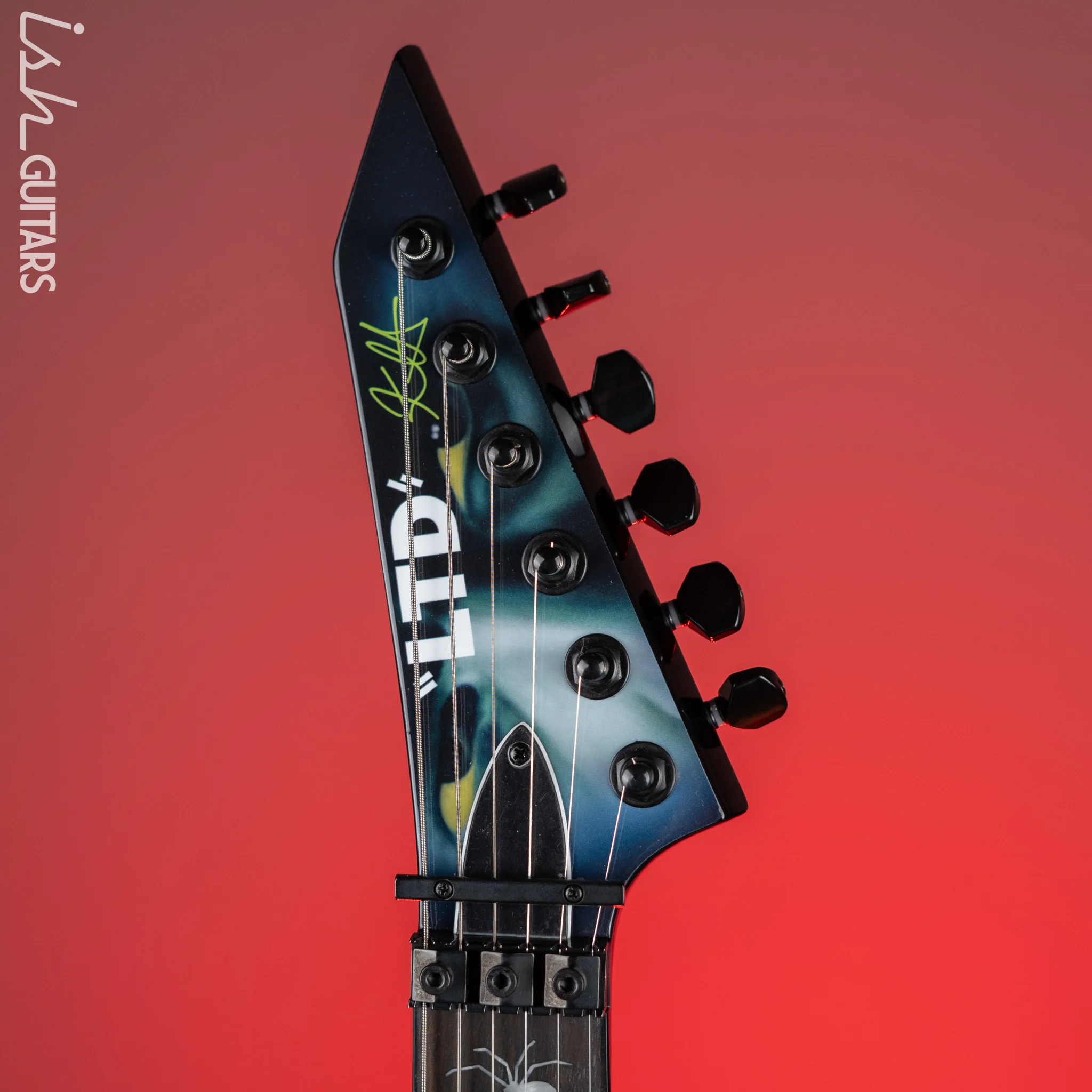 ESP LTD Kirk Hammett Signature KH-WZ White Zombie Electric Guitar - Image 6
