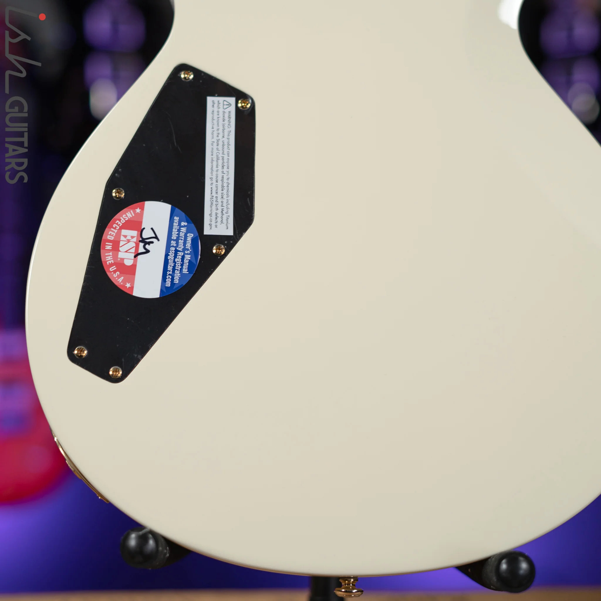 ESP LTD NW-44 Neil Westfall Signature Olympic White Demo - Image 9