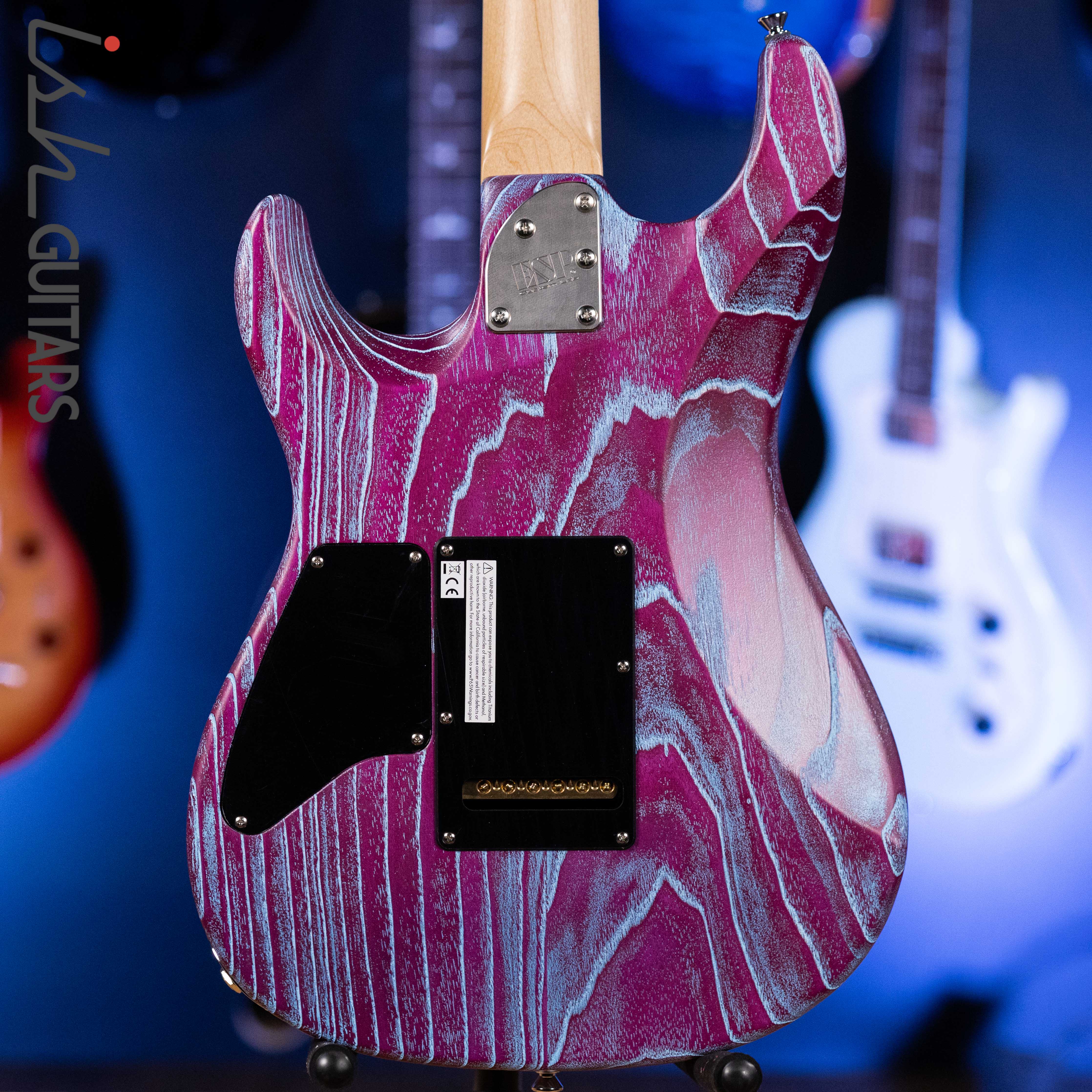 ESP Original Snapper AS-BR Driftwood Indigo Purple with Blue Filler - Image 8