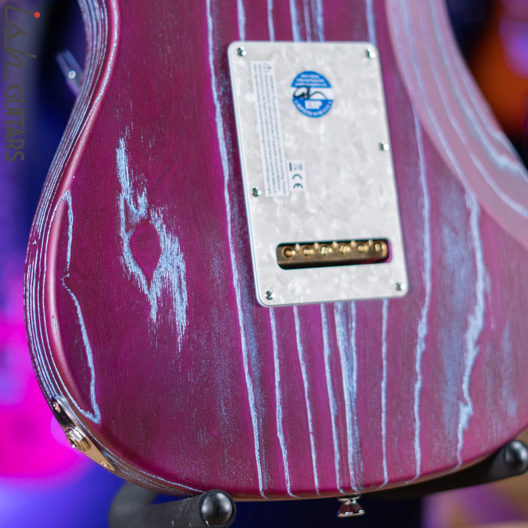 ESP Original Snapper CTM Drift Wood Indigo Purple with Blue Filler - Image 9
