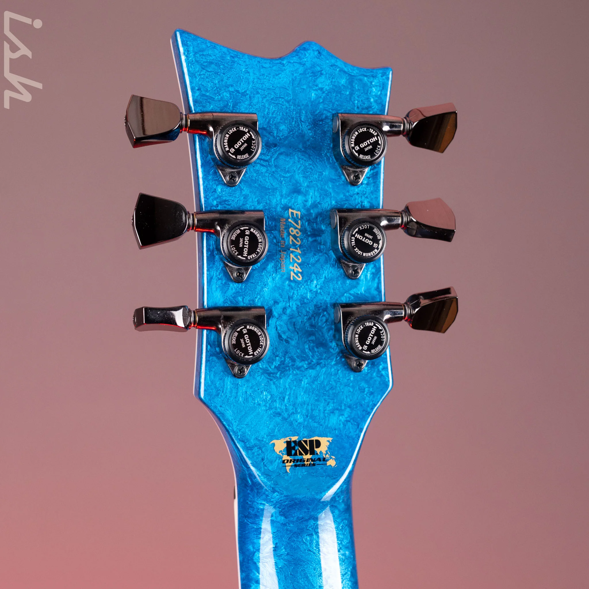 ESP Eclipse Custom Blue Liquid Metal - Image 11