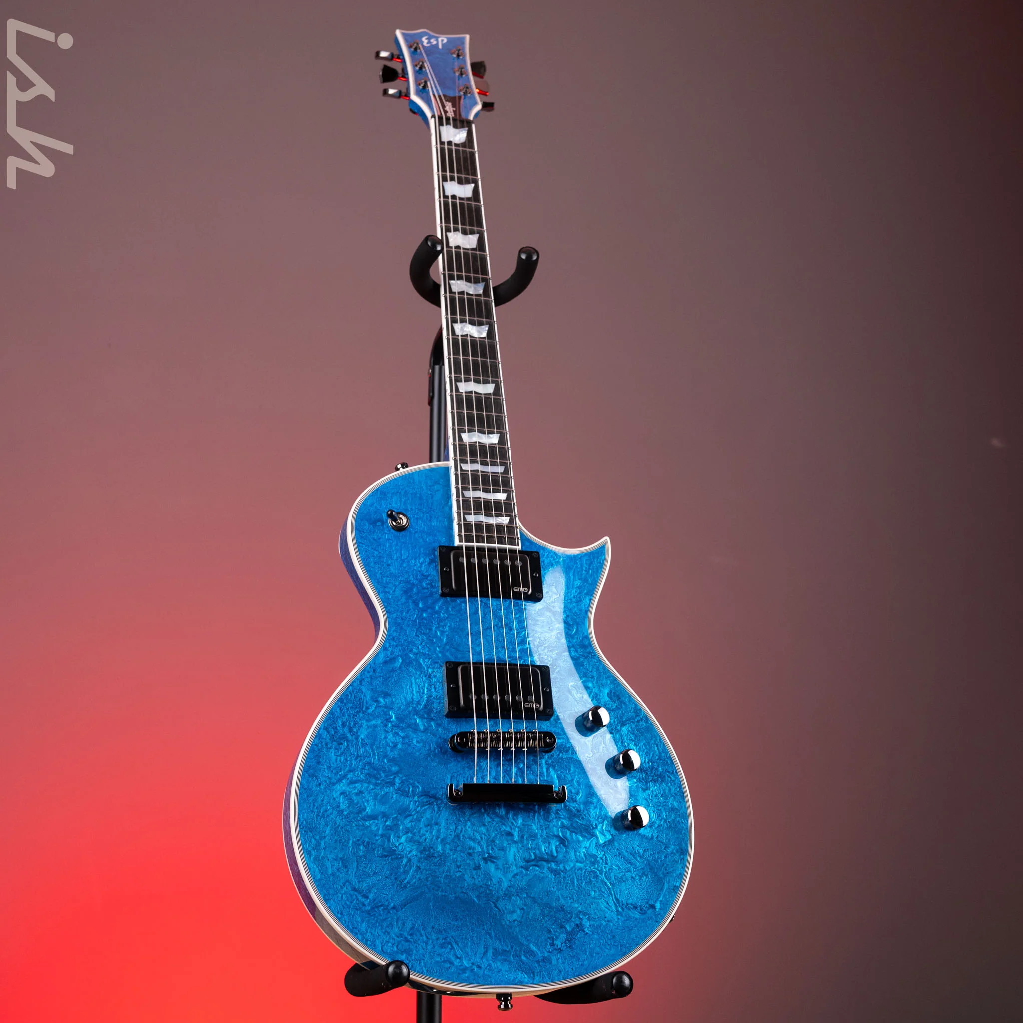 ESP Eclipse Custom Blue Liquid Metal - Image 2