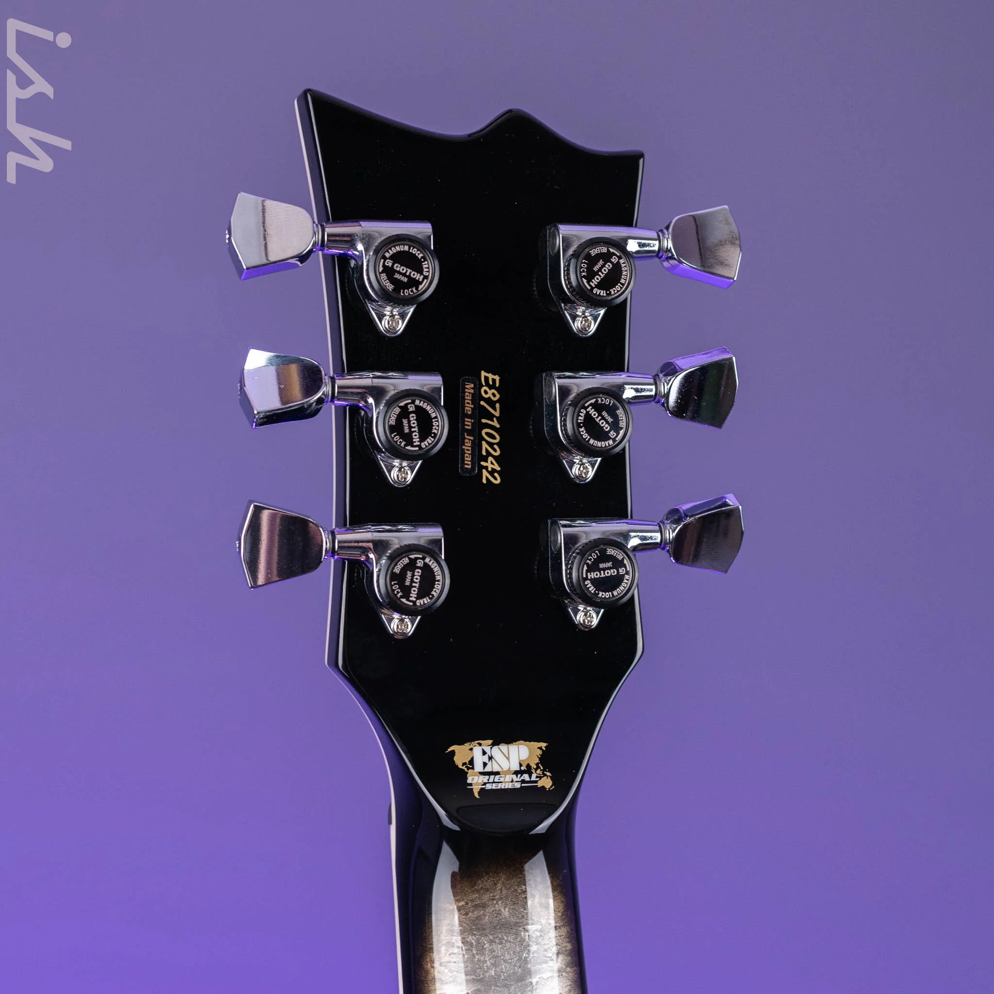 ESP Eclipse Custom Silver Liquid Metal Burst - Image 10