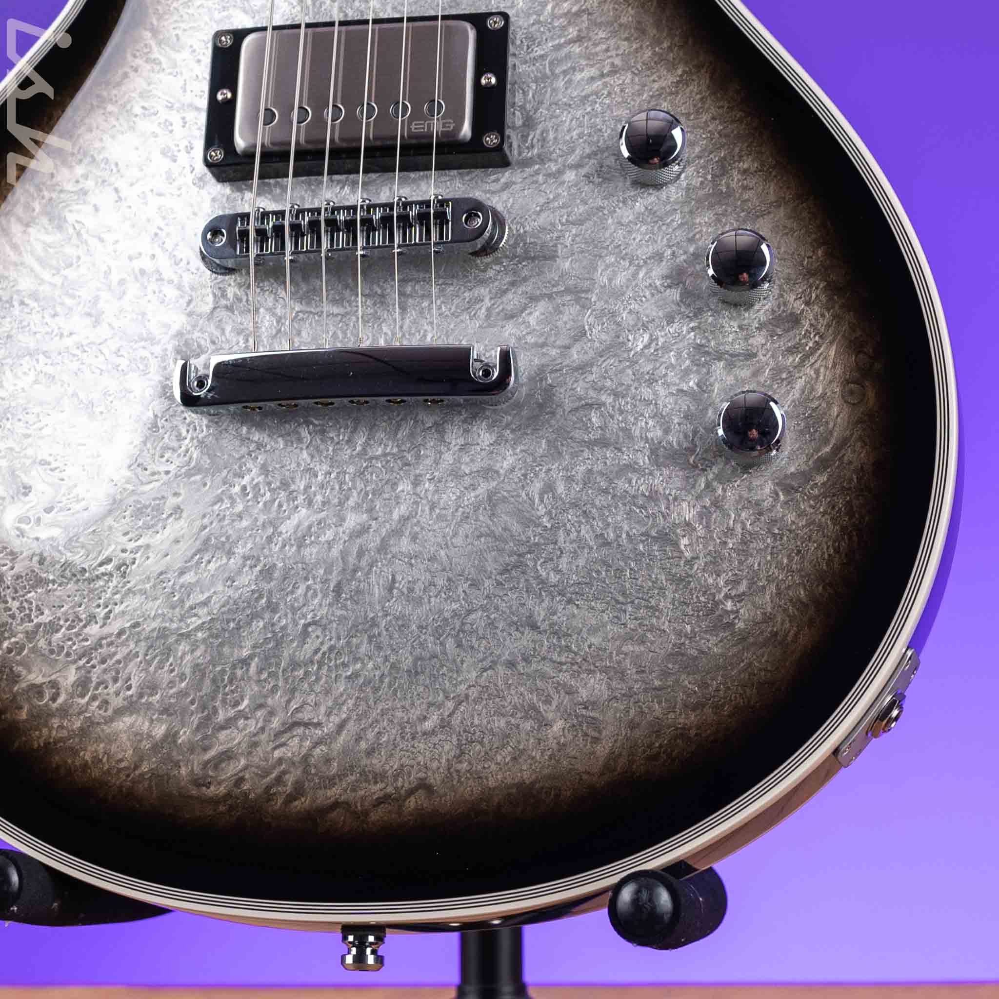 ESP Eclipse Custom Silver Liquid Metal Burst - Image 4