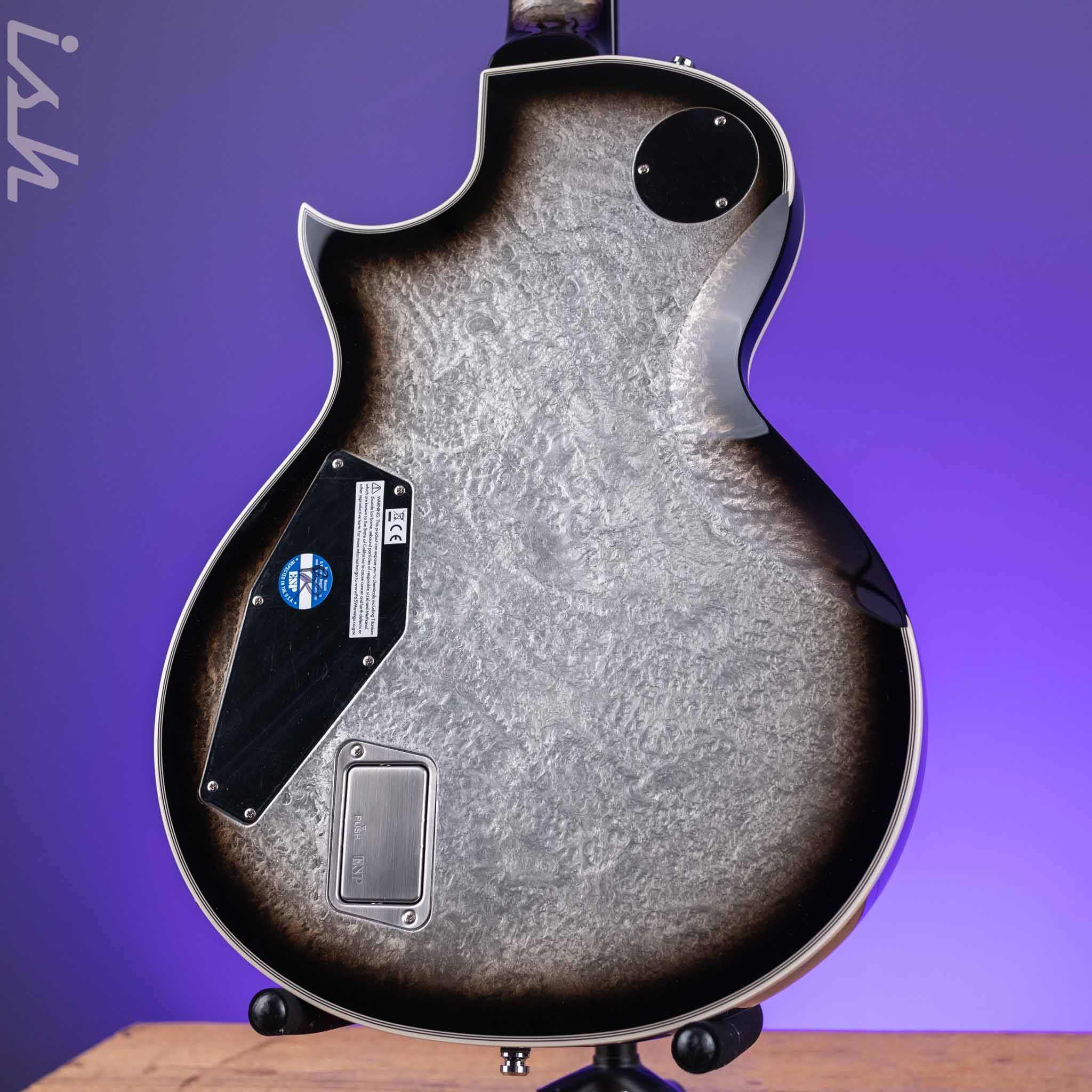ESP Eclipse Custom Silver Liquid Metal Burst - Image 7