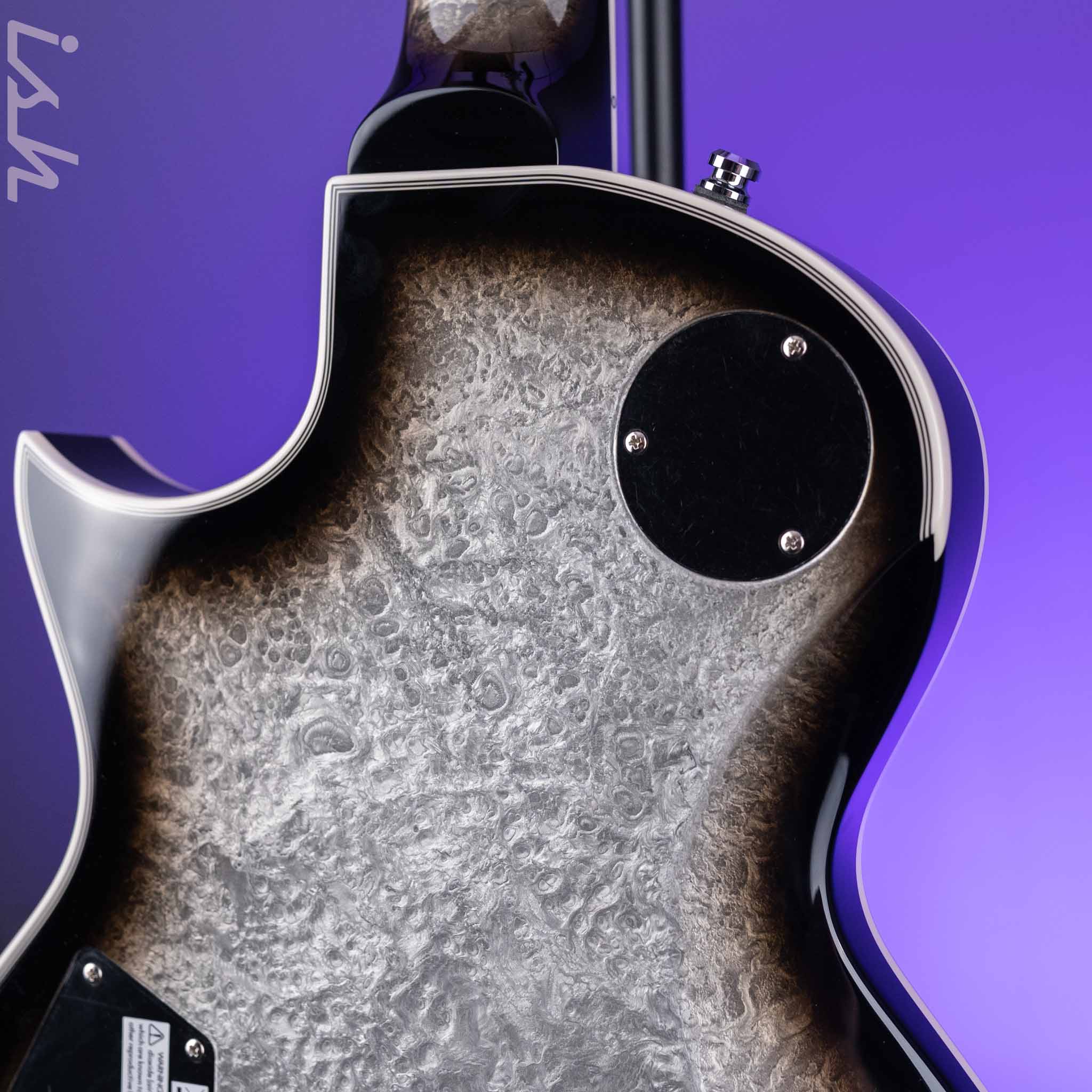ESP Eclipse Custom Silver Liquid Metal Burst - Image 8