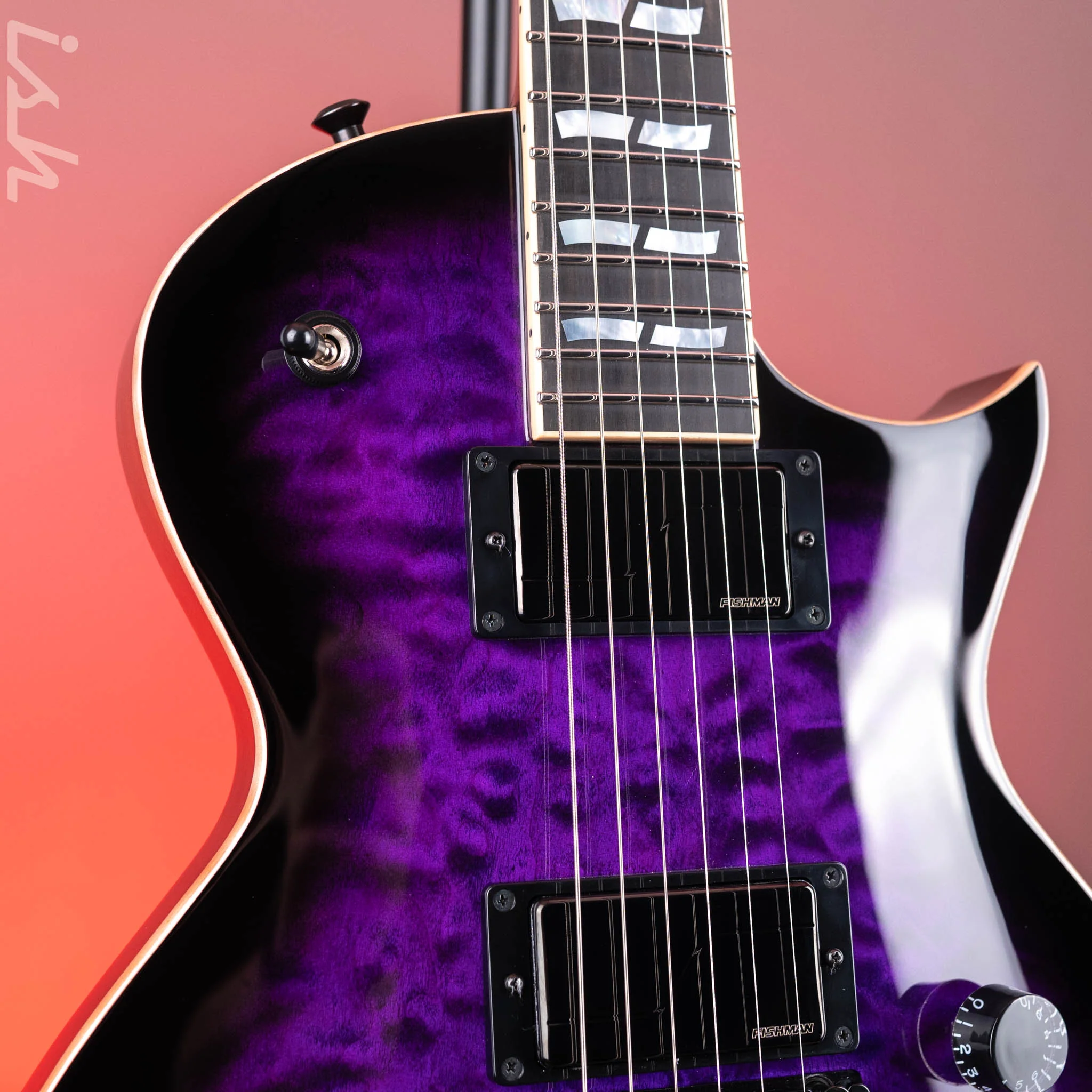 ESP USA Eclipse Dark Purple Sunburst - Image 4