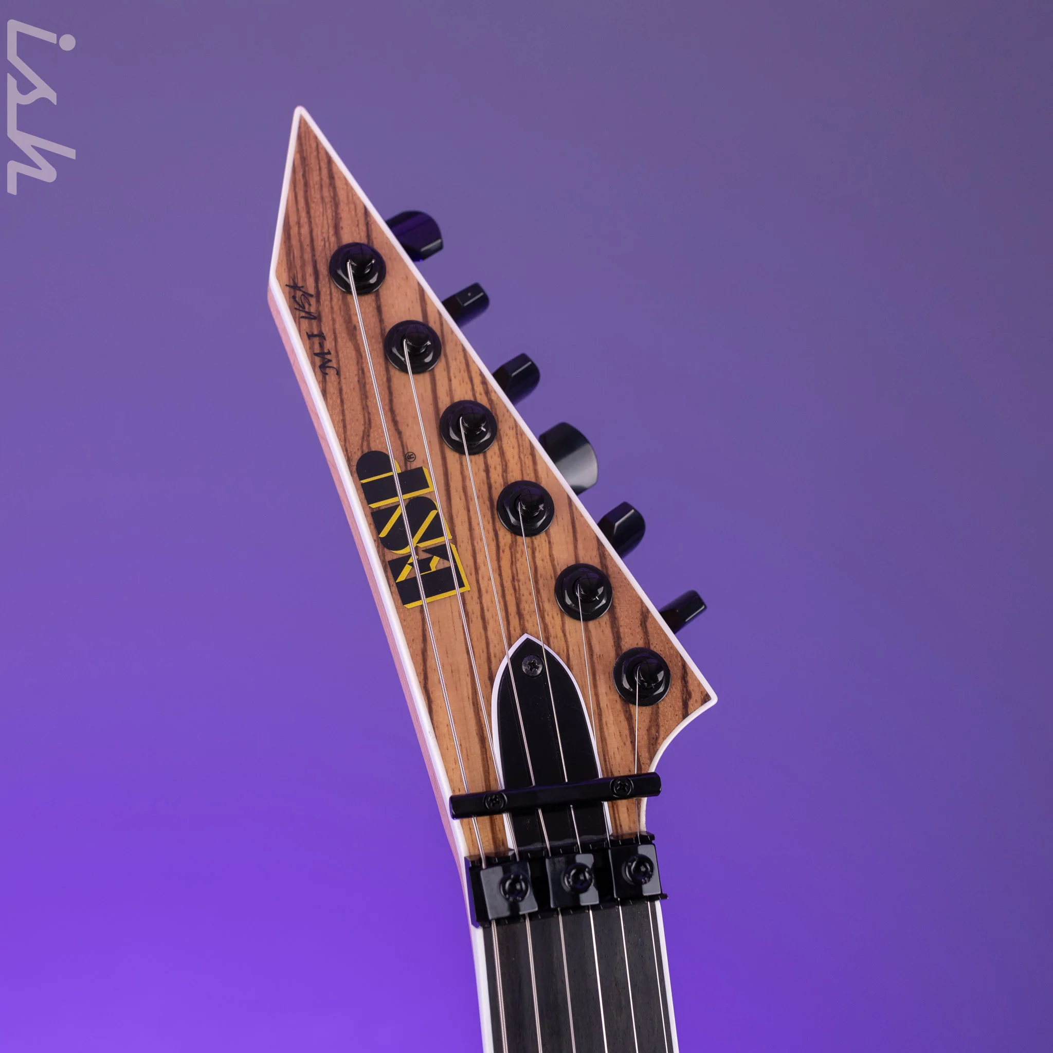 ESP USA M-I DX FR Satin Natural Zebrawood - Image 6