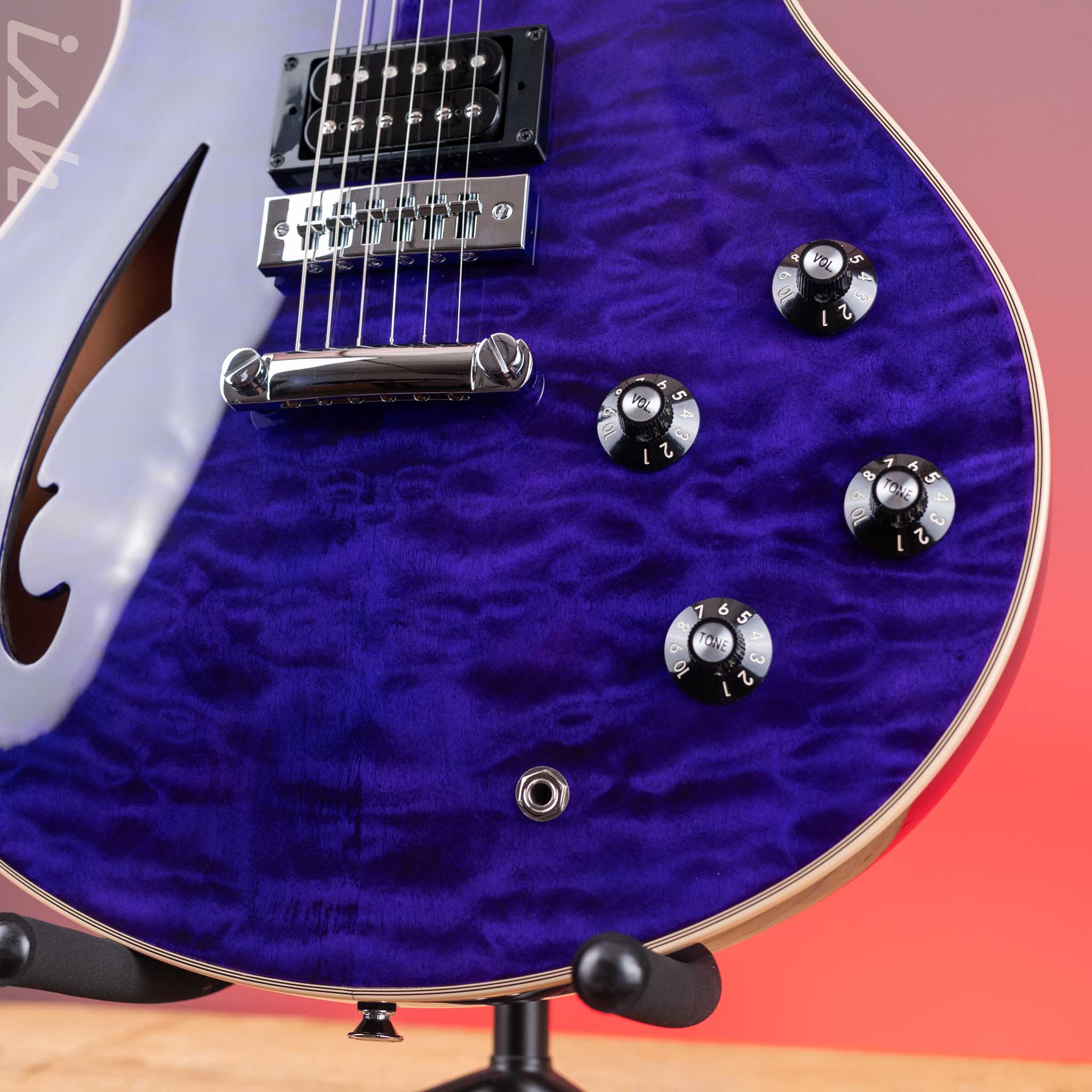 EVH SA-126 Special Semi-Hollow Electric Guitar Transparent Purple - Image 4
