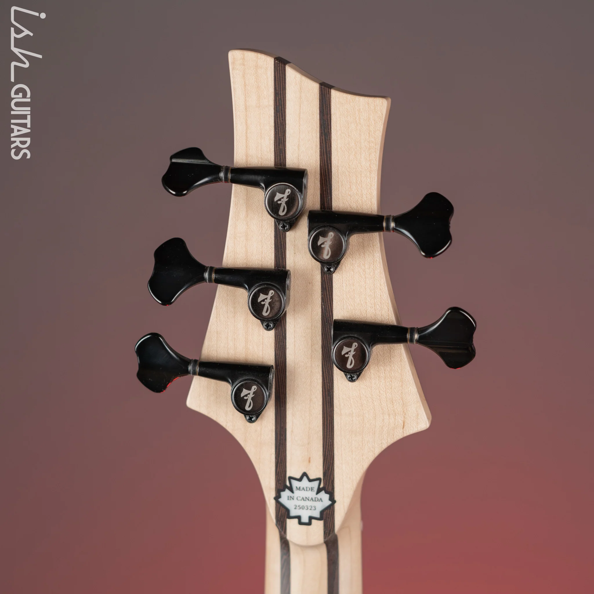 F Bass BN5 5-String Bass Natural Purpleheart - Image 10