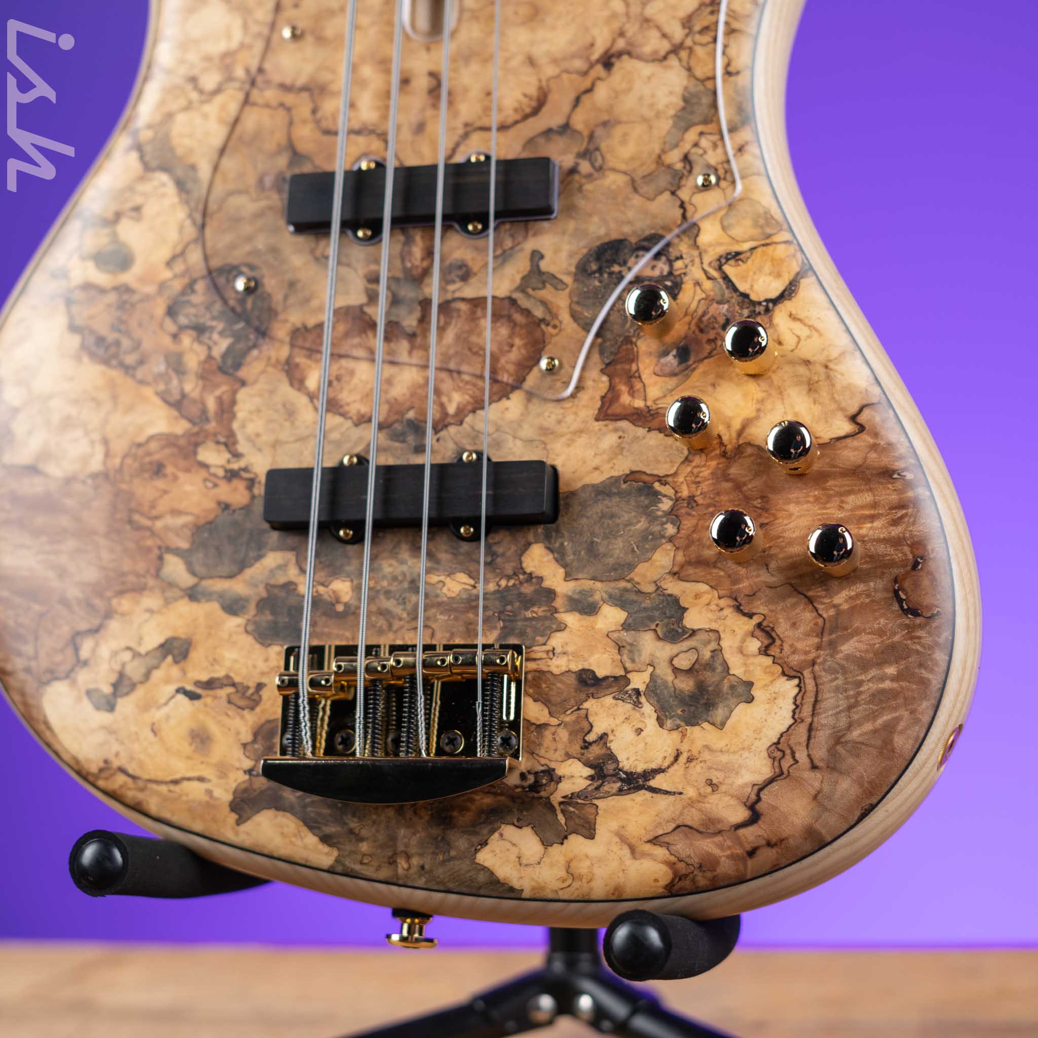 F Bass VF4-J Spalted Maple Natural Matte - Image 4