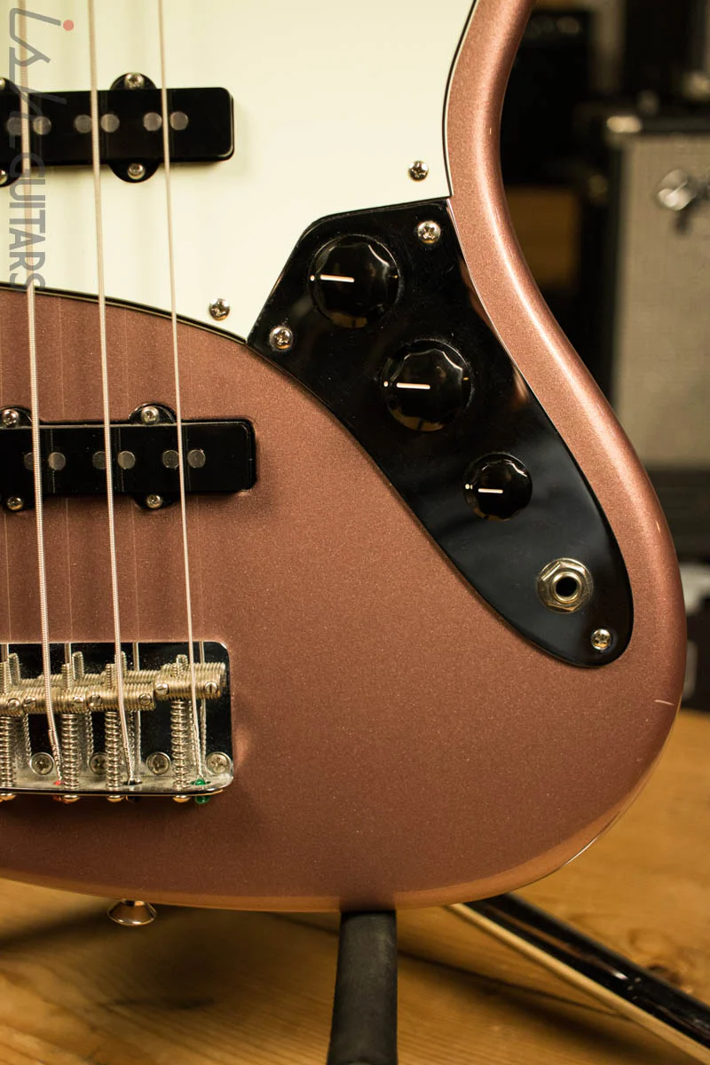 2003 Fender Jazz Bass FSR Burgundy Mist Metallic MIM #37 - Image 5