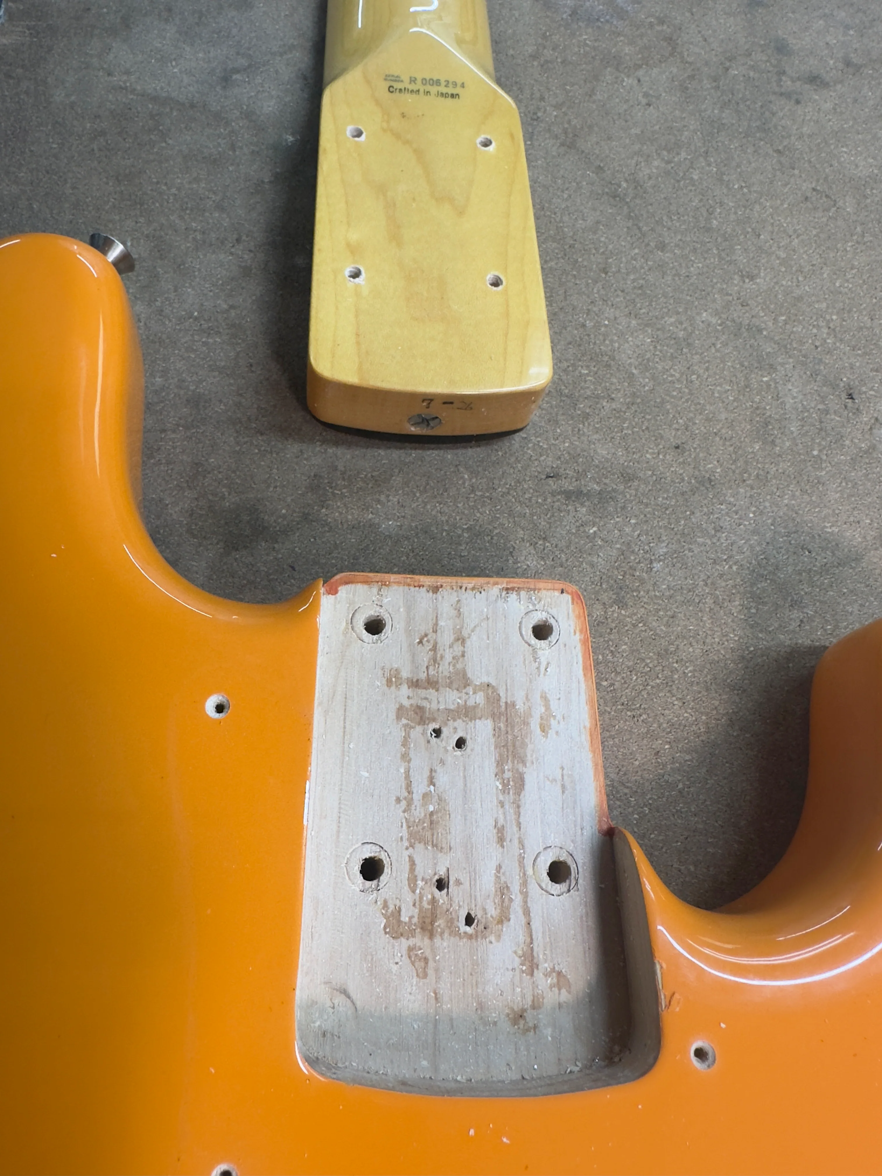 2004 Fender MIJ  Capri Orange Precision Bass - Image 20