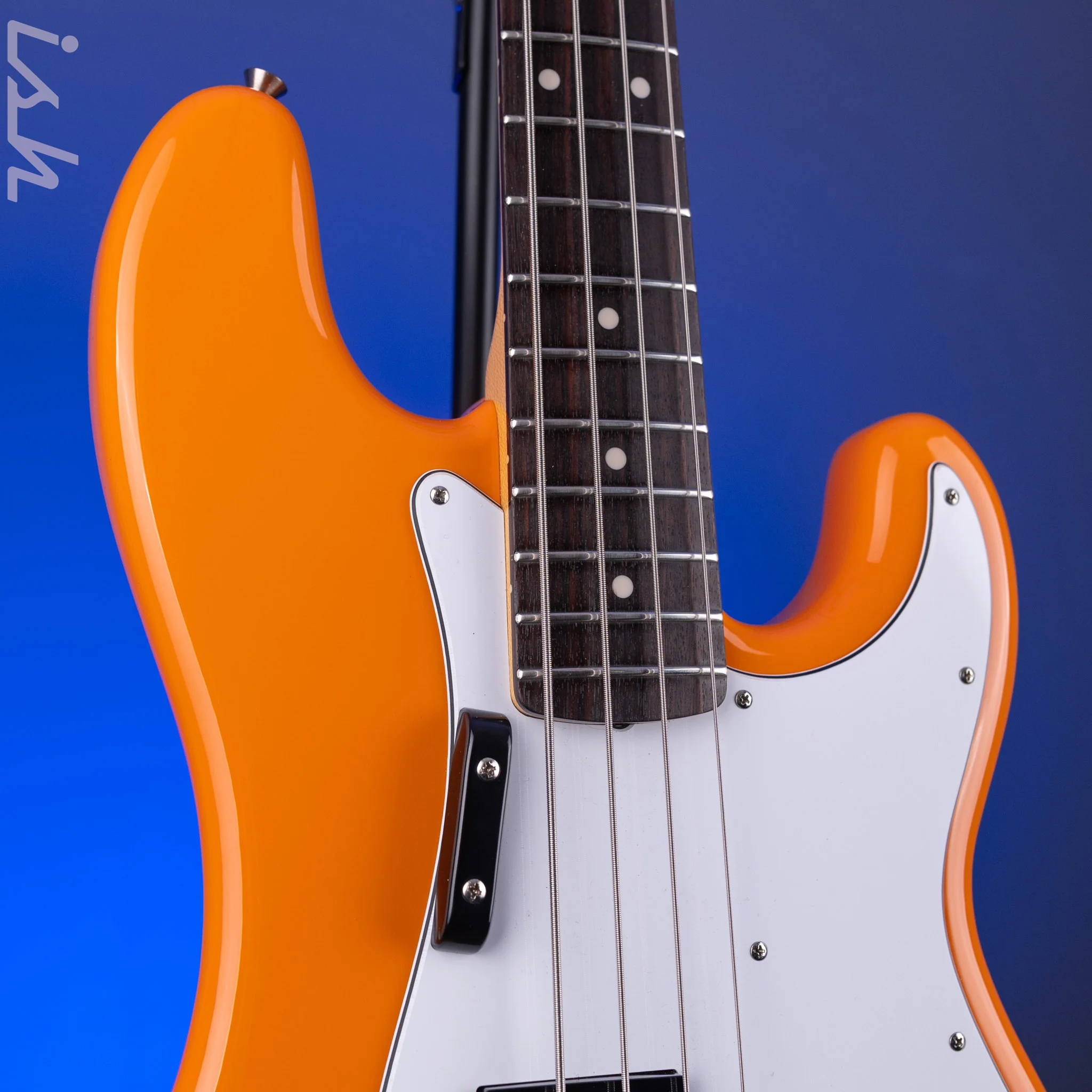 2004 Fender MIJ  Capri Orange Precision Bass - Image 4