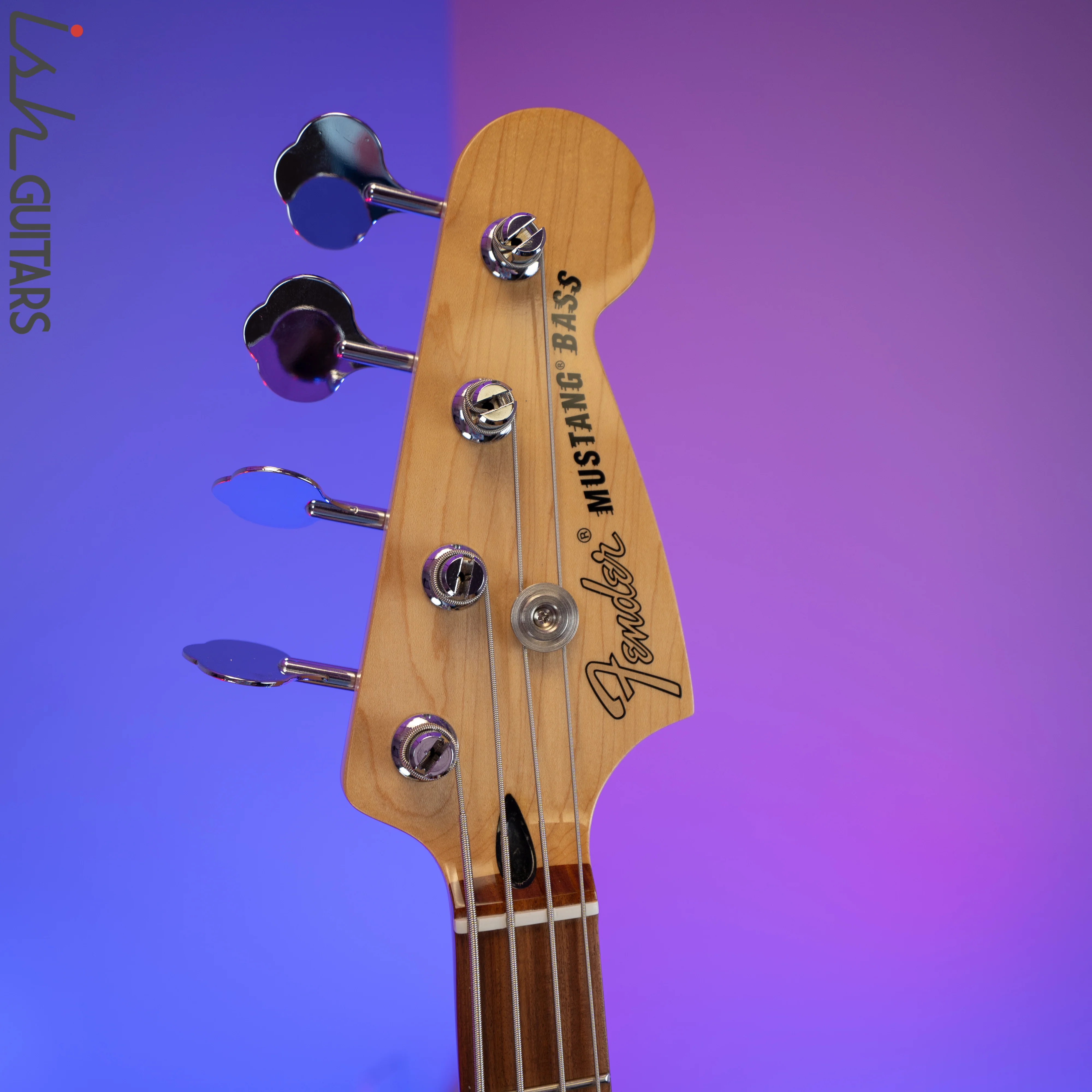 Fender Mustang 4 String PJ Bass Olympic White - Image 5