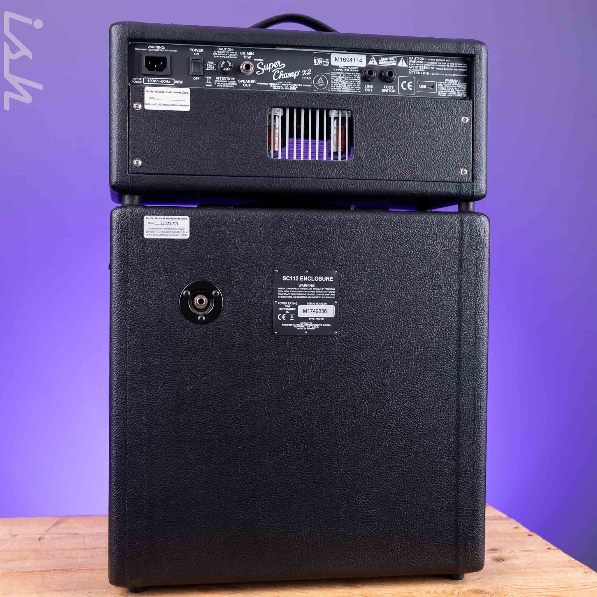 Fender Super Champ x2 Vintage Modified Tube Amplifier w/ Fender SC112 Cabinet - Image 5