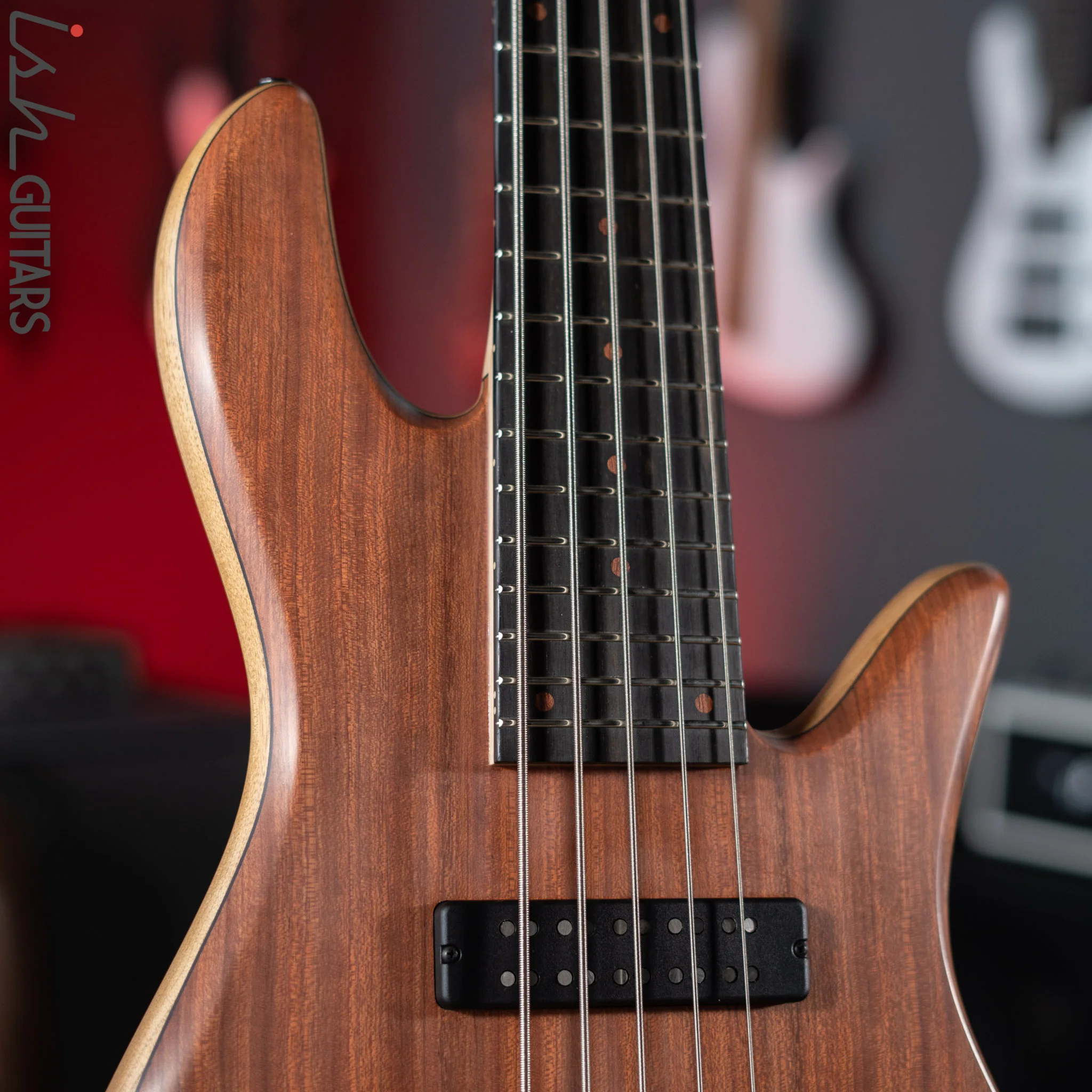 Fodera Emperor Deluxe 2022 Anniversary 5-String Bass Bubinga Top Natural Satin - Image 3