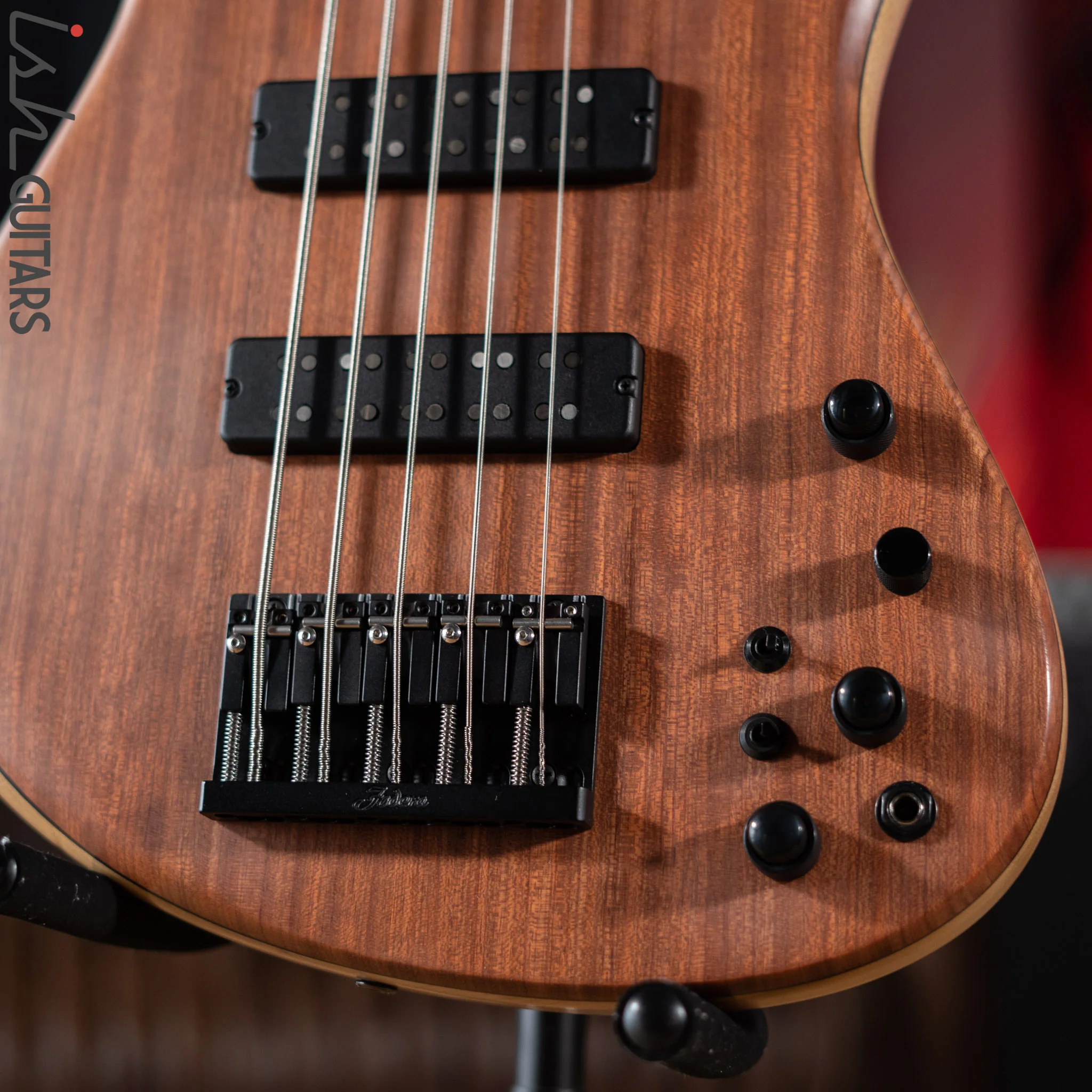 Fodera Emperor Deluxe 2022 Anniversary 5-String Bass Bubinga Top Natural Satin - Image 4