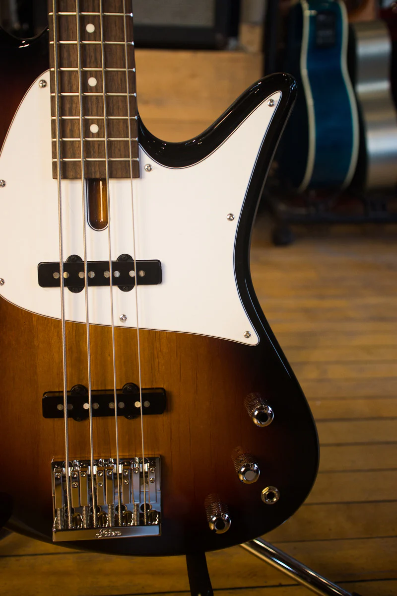 Fodera Emperor-J Classic Vintage Sunburst, Custom 70's Spacing with Alder and Rosewood - Image 4