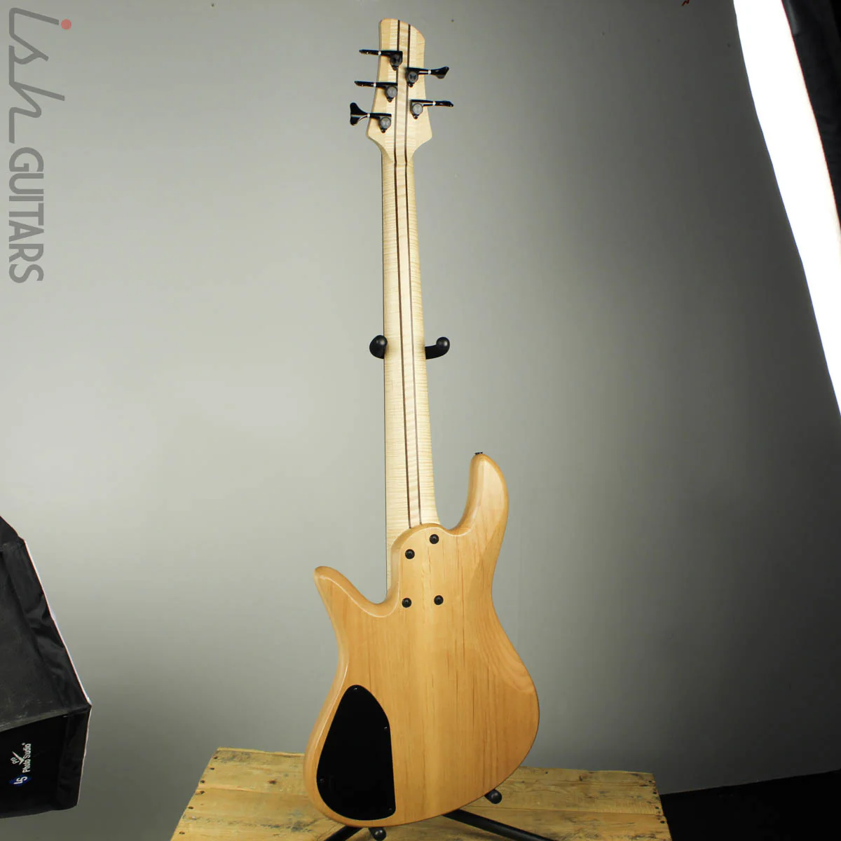 Fodera Emporer Bolt-on NAMM 2019 Bass Walnut Feather Crotch Top - Image 7