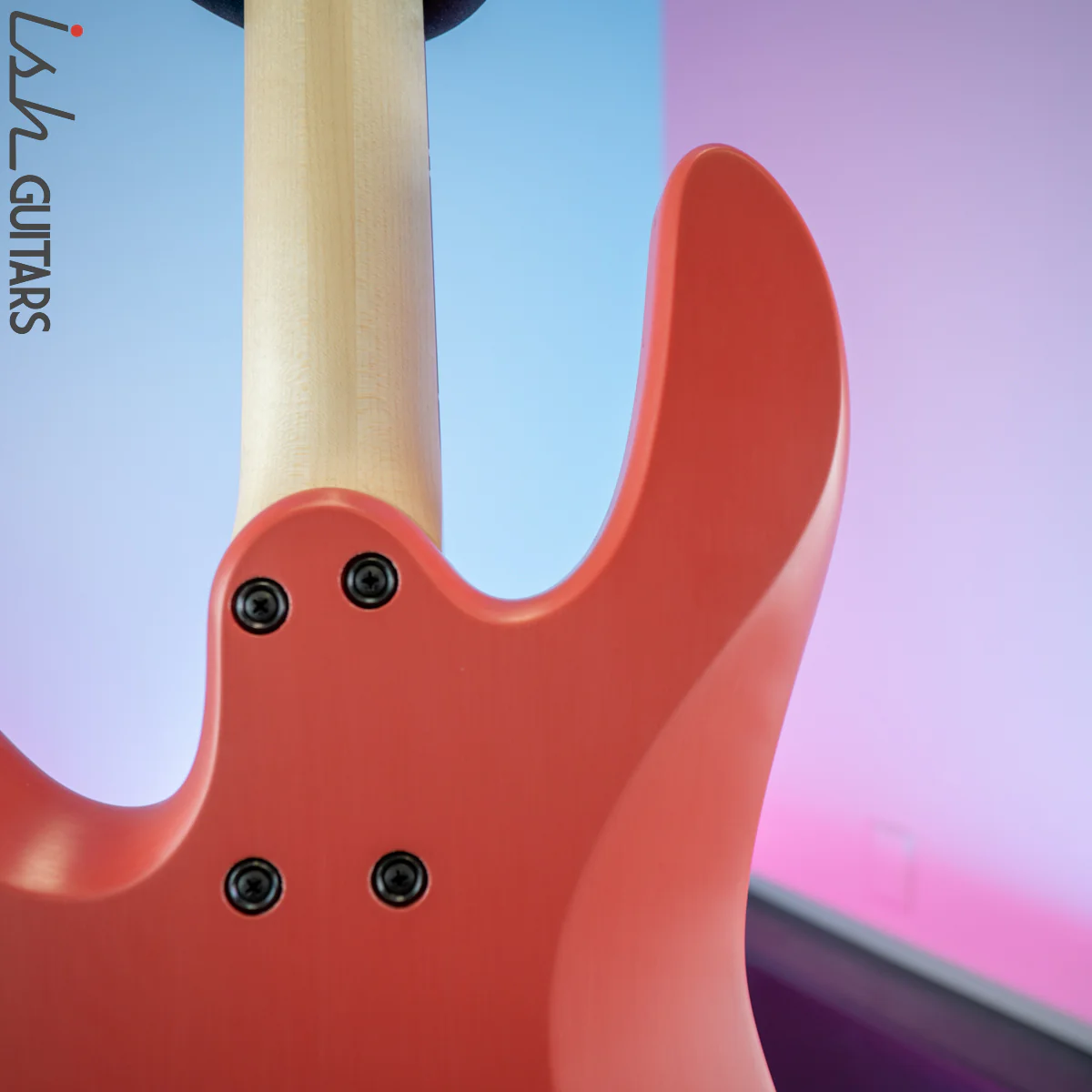 Fodera Monarch P Classic Standard Classic 4 String Satin Fiesta Red - Image 9