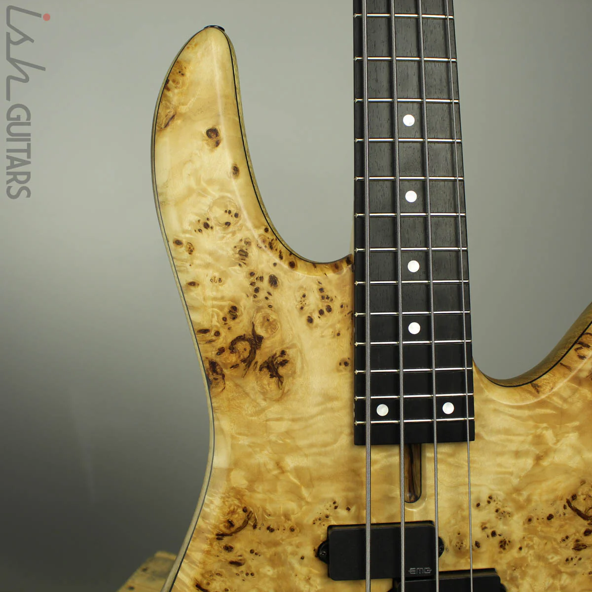 Fodera Monarch 4 Standard Special Poplar Burl Bass - Image 3