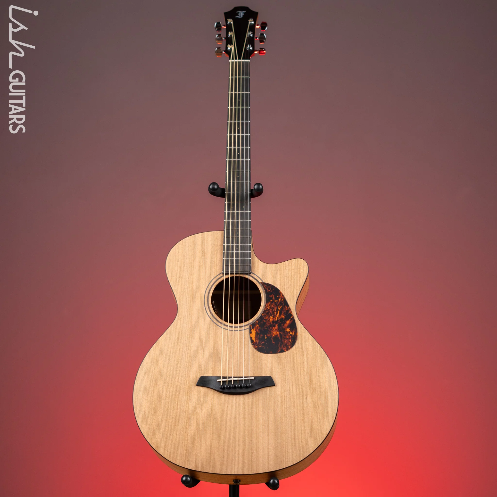 Furch Blue Series CM Baritone Cutaway Acoustic-Electric Guitar Western Red Cedar - Image 2