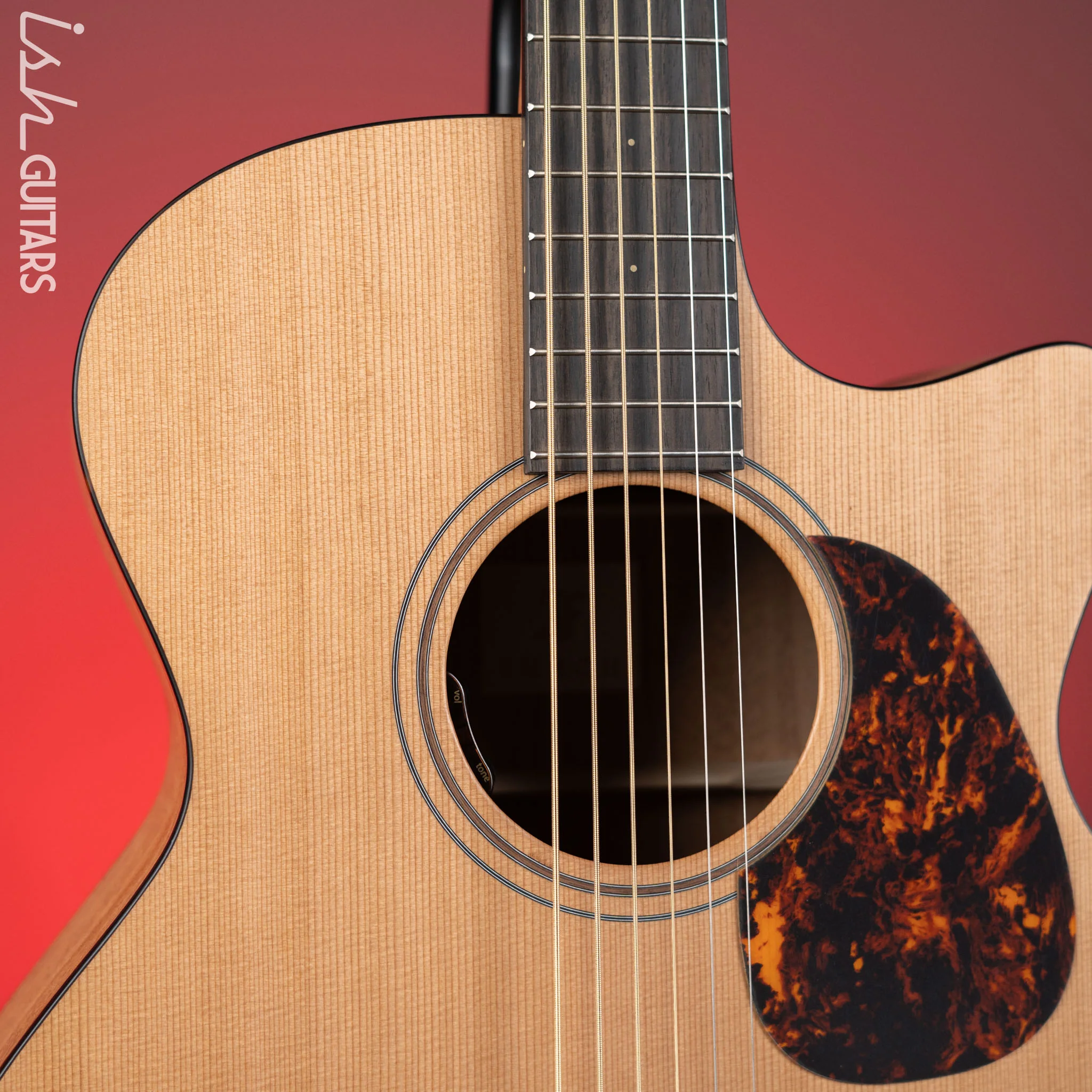 Furch Blue Series CM Baritone Cutaway Acoustic-Electric Guitar Western Red Cedar - Image 3
