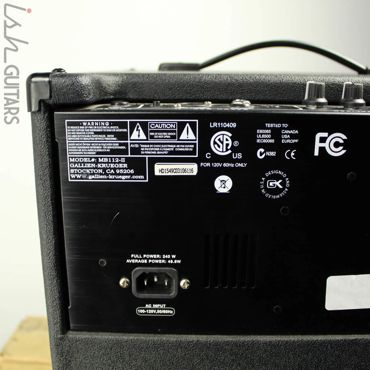 Gallien-Krueger MB112-II 200W 1x12" Bass Combo - Image 10