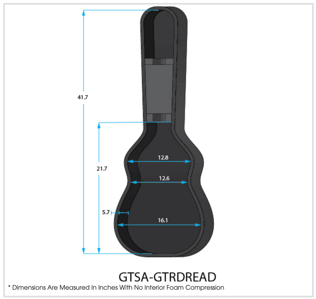 Gator GTSA-GTRDREAD Dreadnought Hardshell Case - Image 3