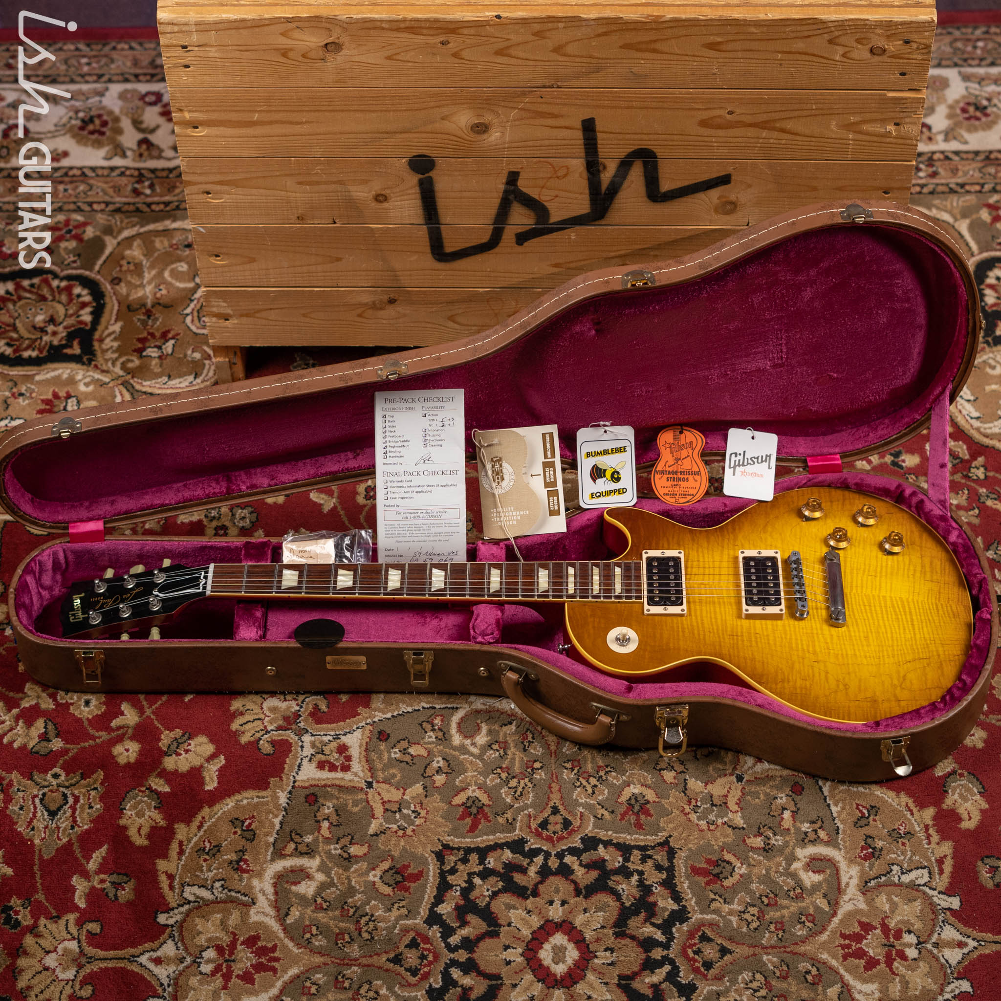 2013 Gibson Custom Shop Les Paul Duane Allman ‘59 VOS Cherry Sunburst 69 of 150 - Image 19