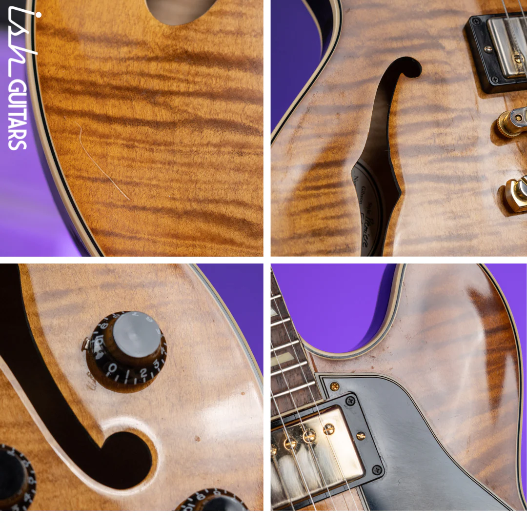Gibson Memphis 1964 Reissue ES-345 Semi Hollow Electric Guitar Faded Light Burst - Image 13